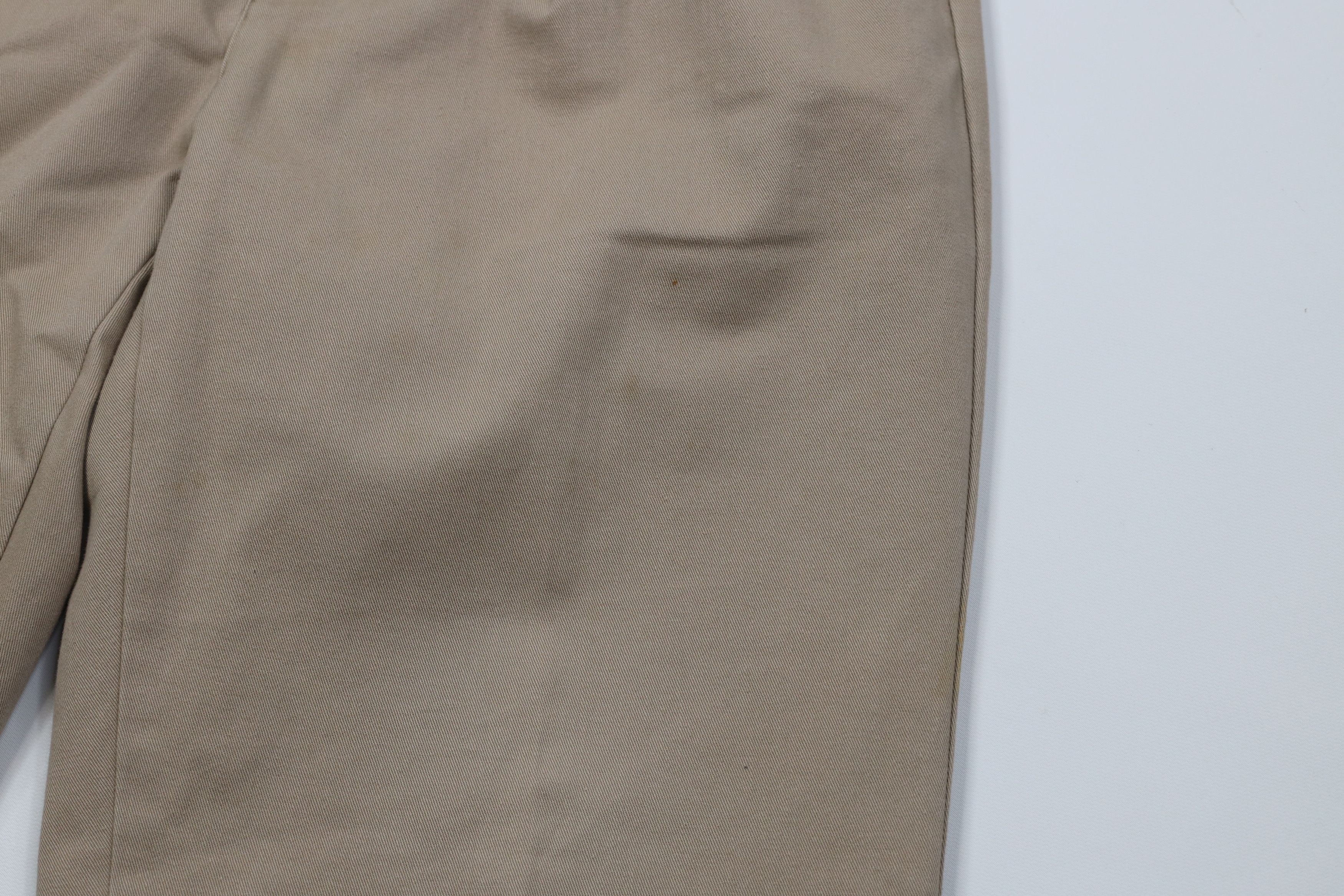 Ralph Lauren Vintage 90s Ralph Lauren Wide Leg Chino Pants Cotton Beige Size US 32 / EU 48 - 5 Thumbnail