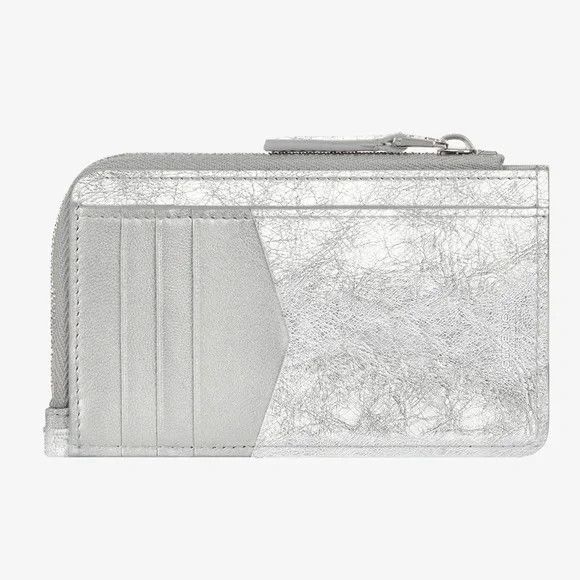 Givenchy GIVENCHY Silver Canvas 4G Card Case Wallet - NEW WITH TAGS Size ONE SIZE - 3 Thumbnail