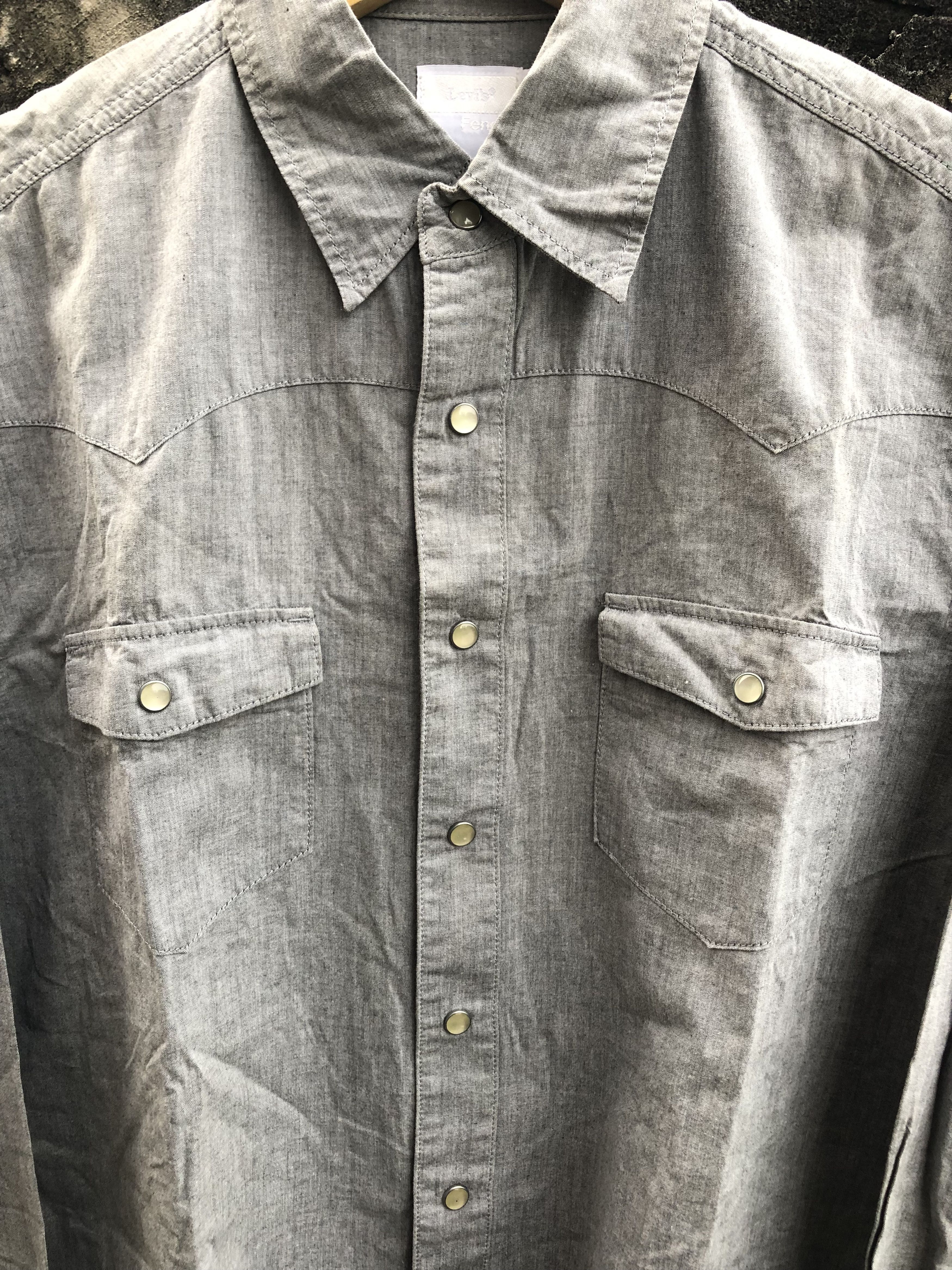 Fragment Design × Levi's Vintage Levis X Fenom Fragment Design Button Shirt Size US L / EU 52-54 / 3 - 4 Thumbnail