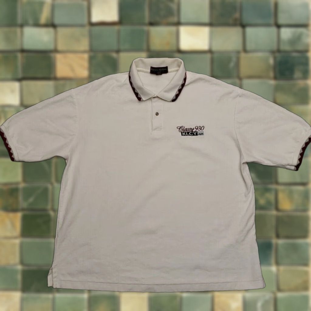Vintage Vintage KLCY 930 AM Radio Shirt Mens XL White Polo Missoula Montana Grizzlies Size US XL / EU 56 / 4 - 1 Thumbnail