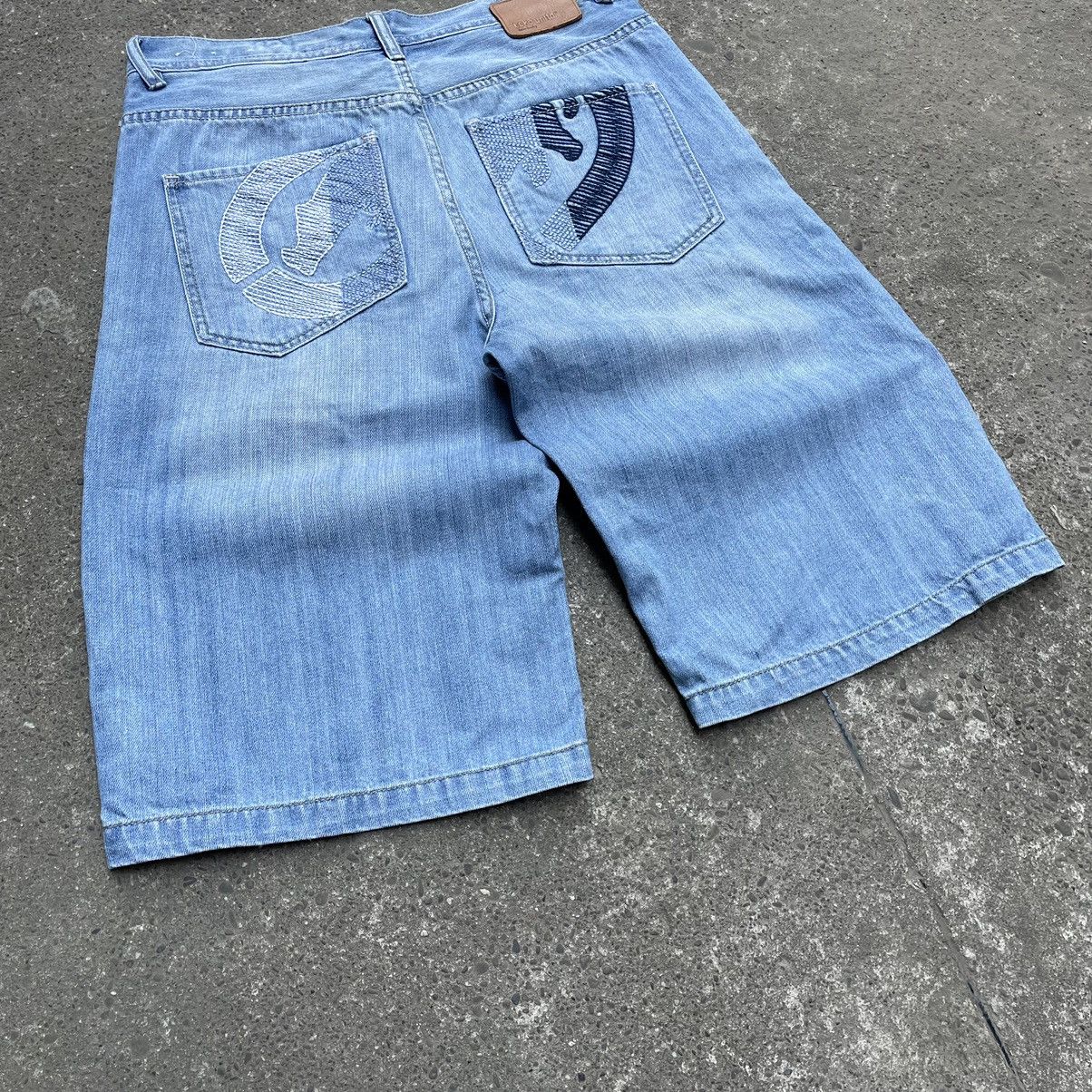 Ecko Unltd. × Vintage Vintage Ecko Unltd Baggy Rap Hip Hop Shorts Jnco Style Size US 32 / EU 48 - 5 Thumbnail