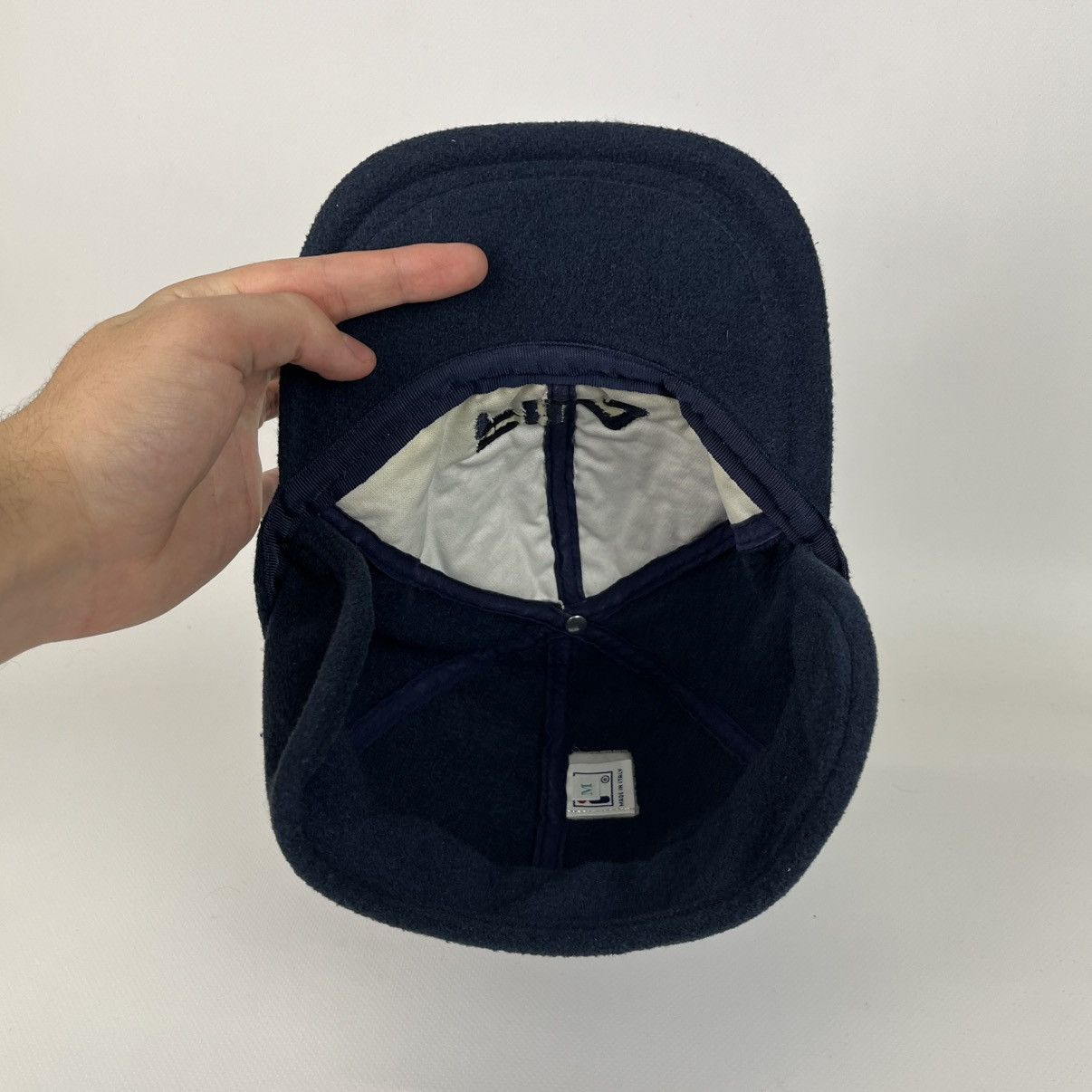 Fila Vintage Fila Fleece Hat Cap Blue Top Size M Made in Italy 🇮🇹 Size ONE SIZE - 12 Thumbnail