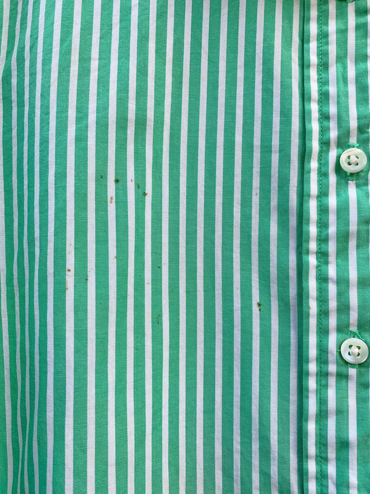 Polo Ralph Lauren × Vintage Vintage Polo Sport Ralph Lauren Green Stripes Shirts Size XL / US 12-14 / IT 48-50 - 9 Thumbnail