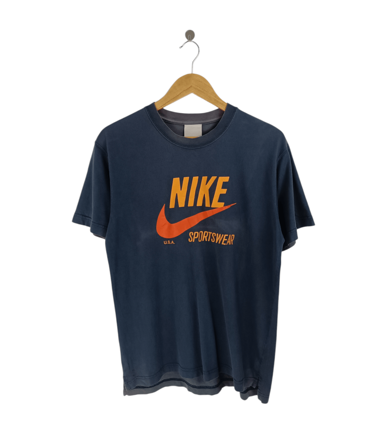 Nike THRASHED FADED VINTAGE Y2K NIKE SPORTSWEAR TEE BIG LOGO Size US M / EU 48-50 / 2 - 1 Thumbnail