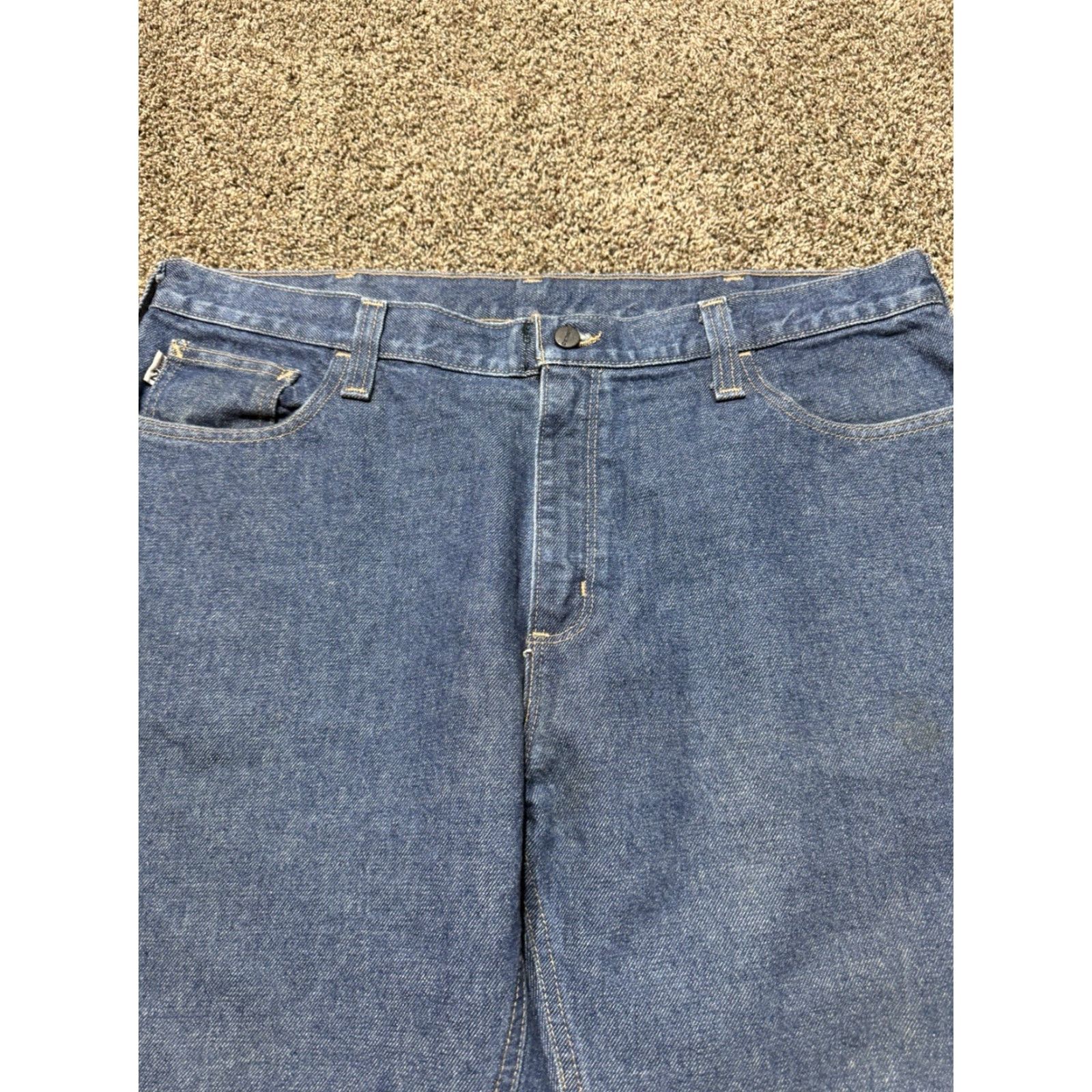 Carhartt Carhartt FR Men Jeans 40X30 Blue Denim Flame Resistant Bootcut EUC Size US 40 / EU 56 - 2 Thumbnail