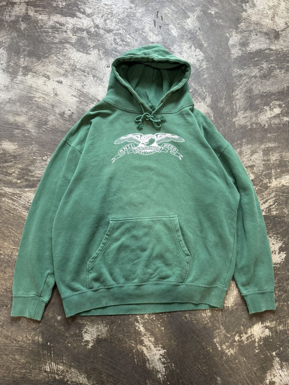 Antihero VINTAGE ANTI HERO SKATEBOARDS GREEN HOODIE Size US XL / EU 56 / 4 - 1 Thumbnail