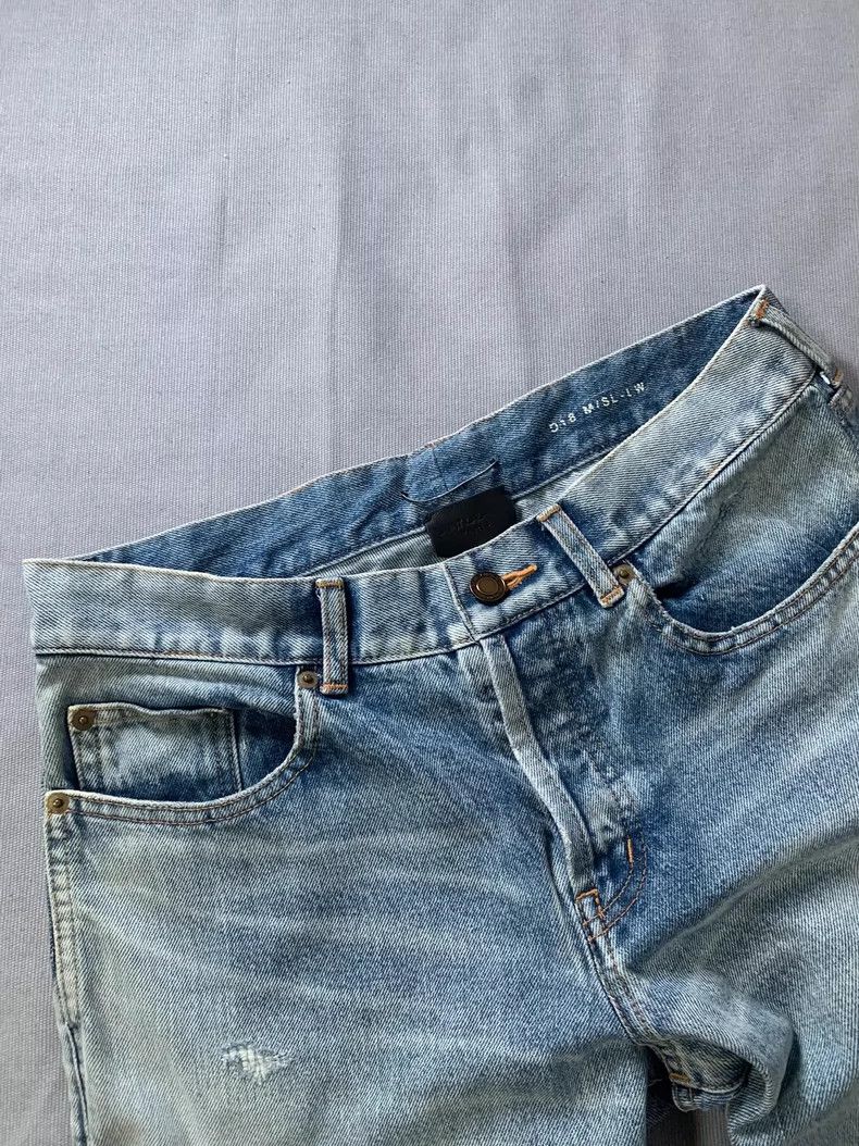 Yves Saint Laurent SAINT LAURENT D18 Washed Denim Jeans 2504-Nextarrow Size US 31 - 3 Thumbnail
