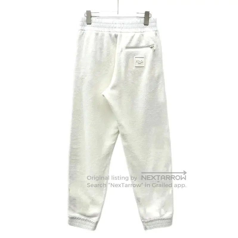 Fendi Fendi White Cotton Casual Pants for Women . Size 23" - 2 Thumbnail