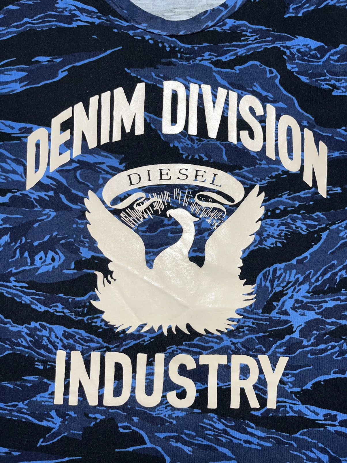 Diesel Diesel blue camo division t-shirt Size US M / EU 48-50 / 2 - 2 Thumbnail