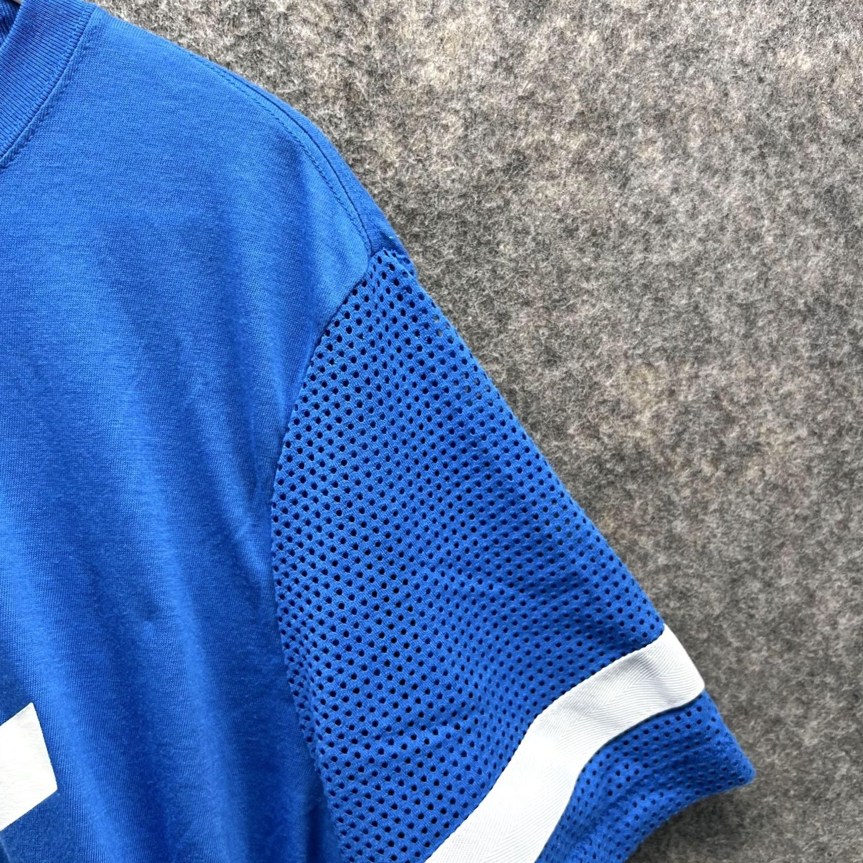 Nike Nike Shirt Women Large Blue White Cropped Crewneck Swoosh Long Sleeve? Size L / US 10 / IT 46 - 7 Thumbnail