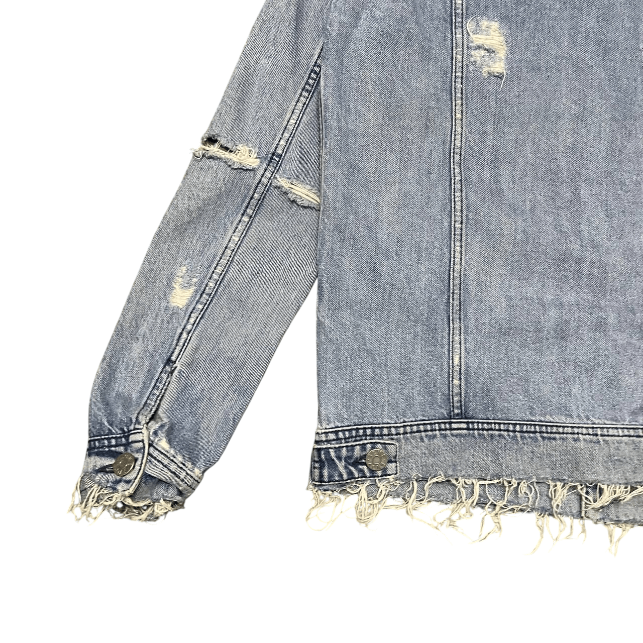 Acne Studios Crazy Thrashed Acne Denim Jacket Vintage Size US S / EU 44-46 / 1 - 14 Thumbnail
