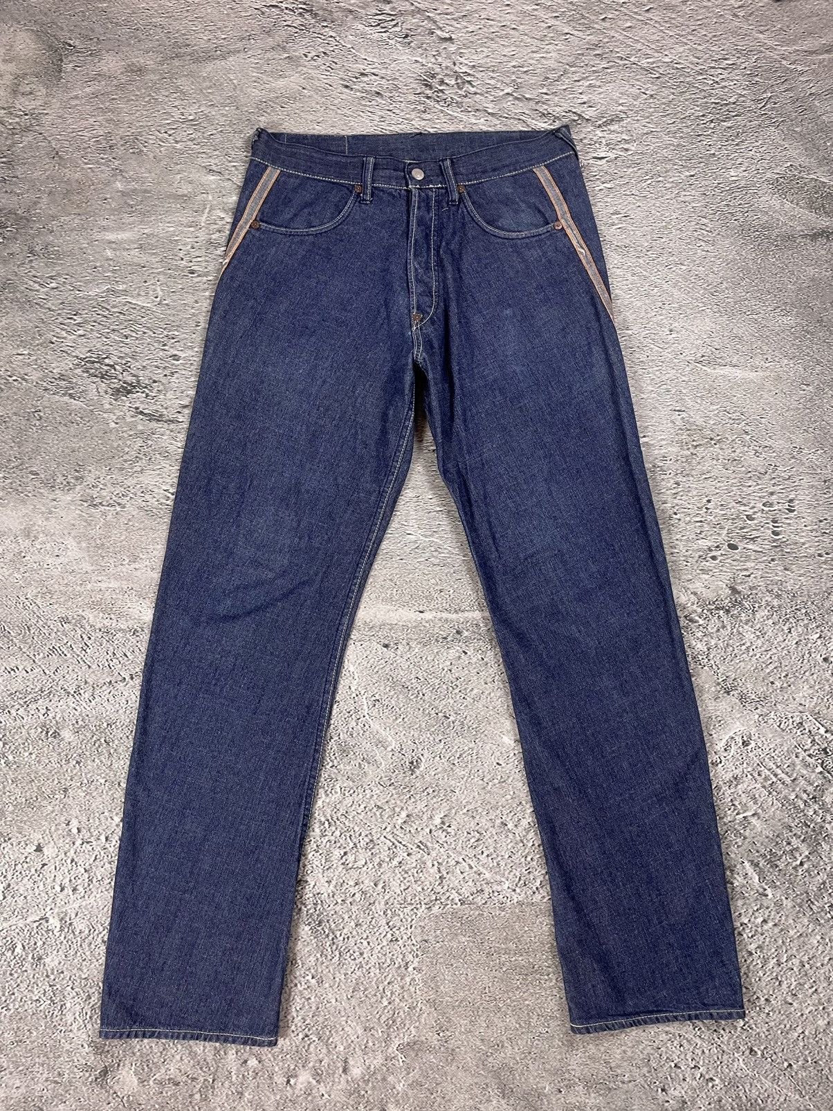 Evisu Evisu jeans vintage inside out selvedge white red Size US 32 / EU 48 - 8 Thumbnail