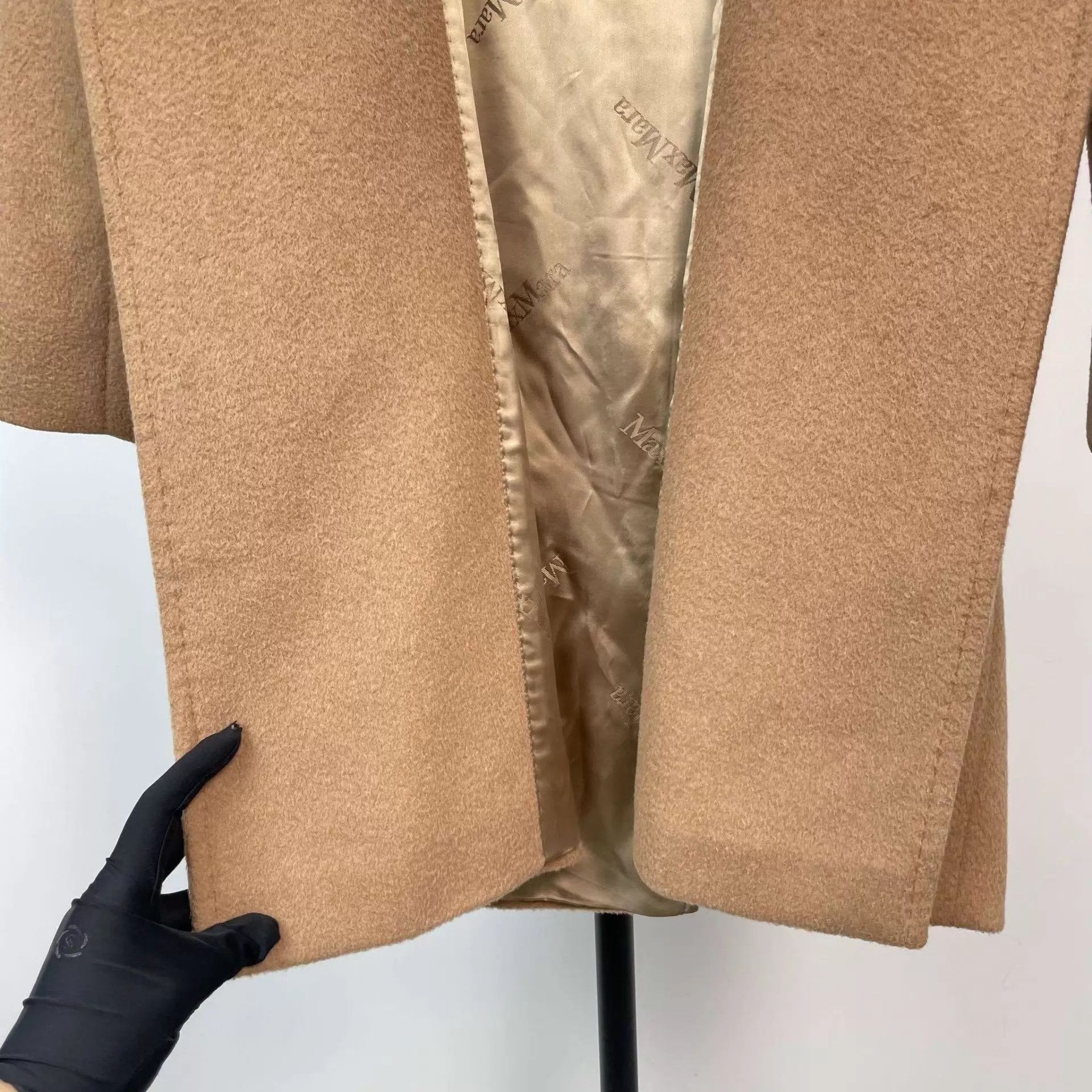 Max Mara MaxMara Camel Hair Overcoat Khaki 155 Size XS / US 0-2 / IT 36-38 - 8 Thumbnail