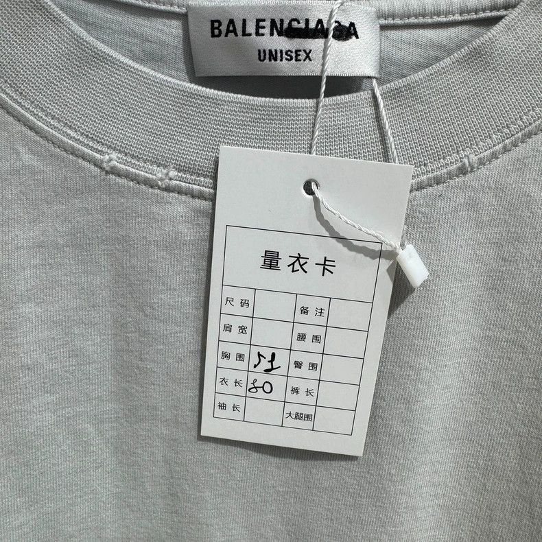 Balenciaga Balenciaga Washed Destroyed Printed Logo Short Sleeve T-Sh Size US XS / EU 42 / 0 - 6 Thumbnail