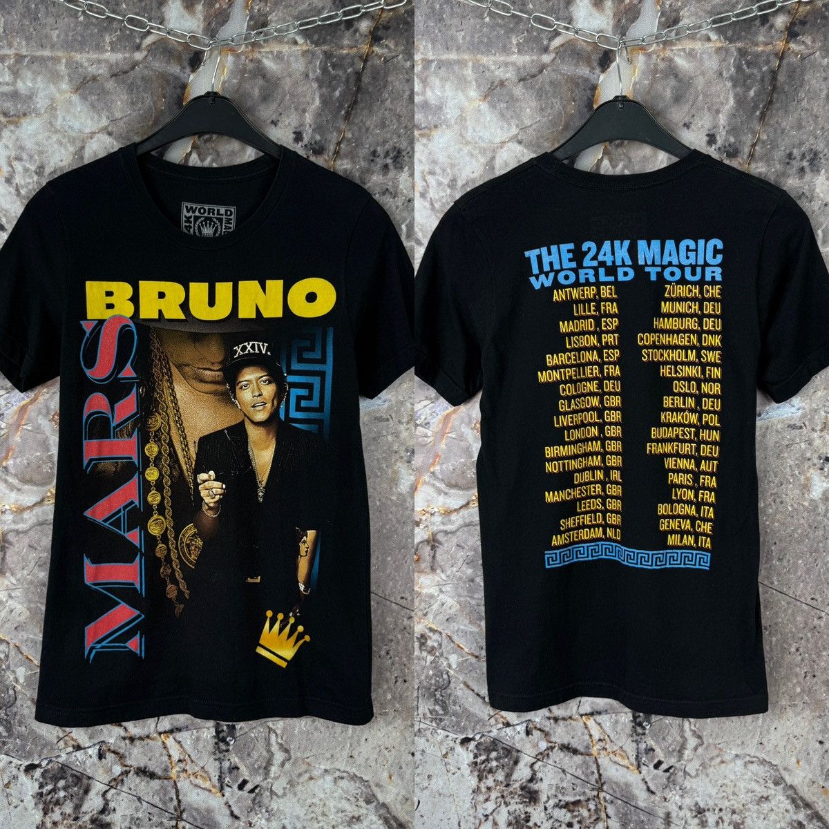 Vintage Men’s Bruno Mars The 24K Magic World Tour T-Shirt Size M Size US M / EU 48-50 / 2 - 1 Thumbnail