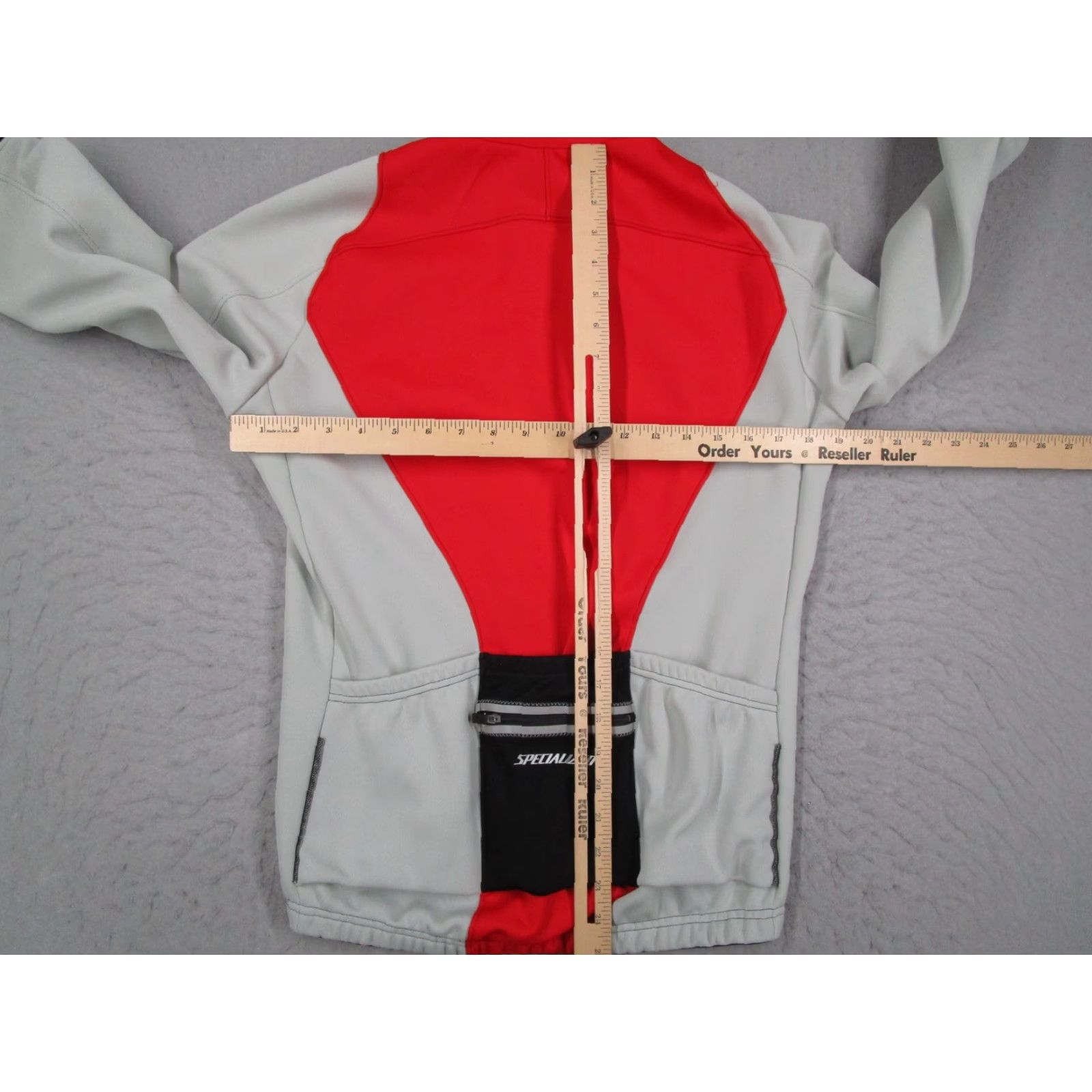 Vintage VINTAGE not applicable; but create title: Specialized Cycling Jacket Mens M Red Gray Full Zip Long Sleeve Windbreaker Reflective Pockets Size US M / EU 48-50 / 2 - 7 Thumbnail
