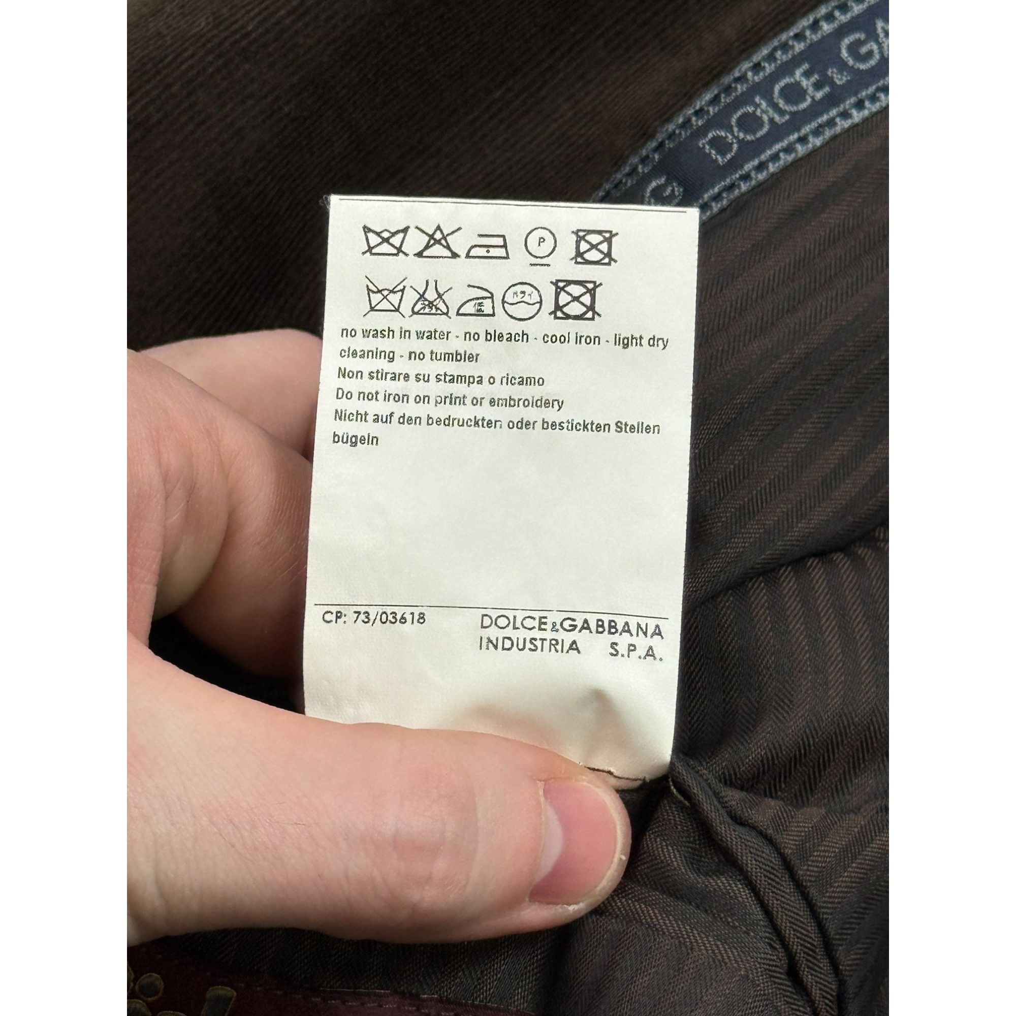 Dolce & Gabbana Dolce & Gabbana Vintage Cotton Corduroy Blazer (Y1260) Size 42R - 11 Thumbnail
