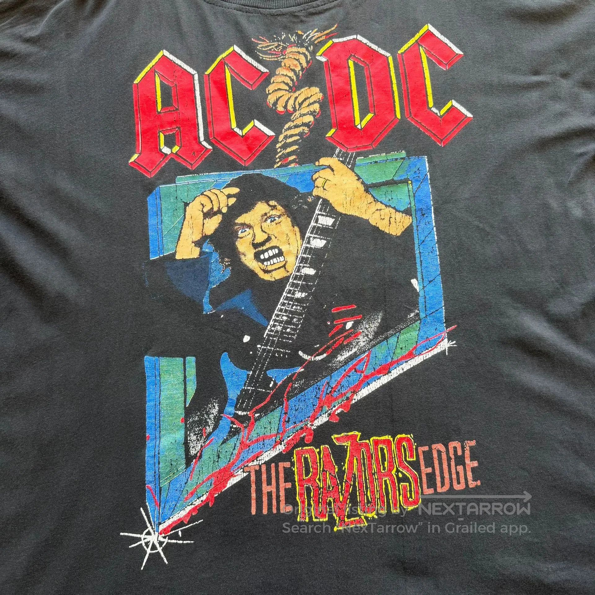 Vintage Vintage 90s ACDC Band Tee. Size US M / EU 48-50 / 2 - 4 Thumbnail