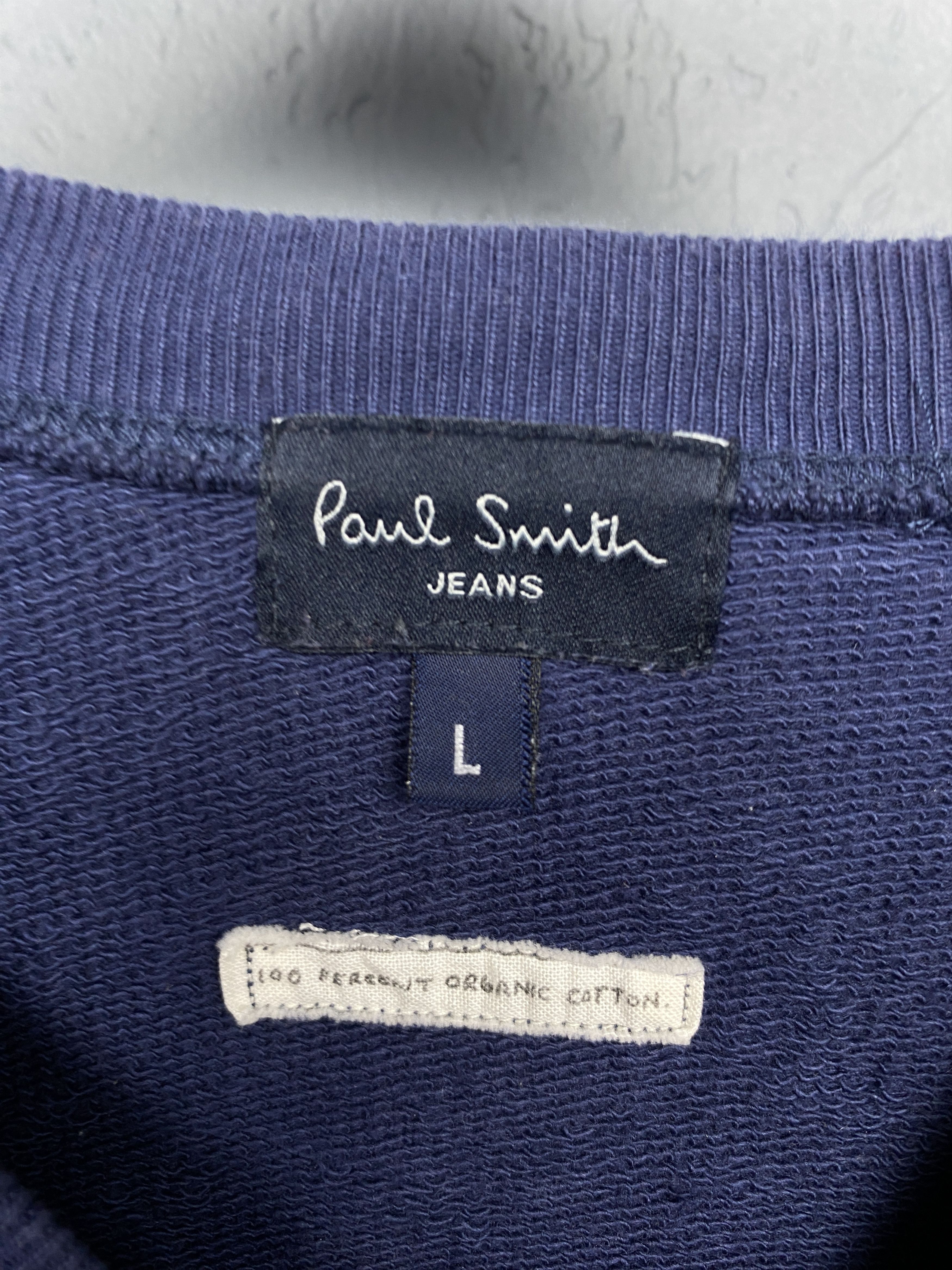 Paul Smith × Vintage Paul Smith Jeans Vintage Mens Crew Neck Sweatshirt Size US L / EU 52-54 / 3 - 6 Thumbnail