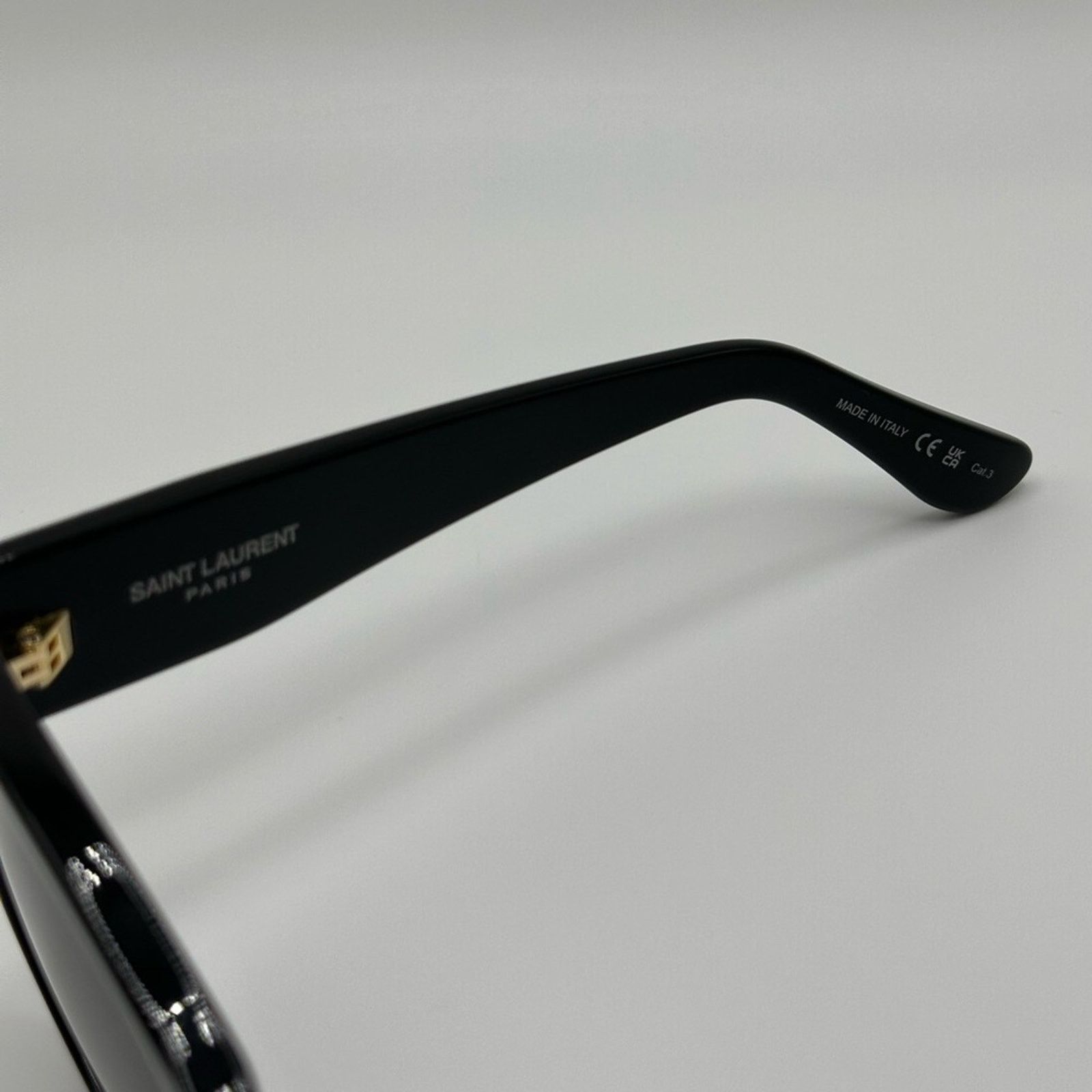 Yves Saint Laurent BRAND NEW SAINT LAURENT SUNGLASSES SLM3 092 Black Grey Women Size ONE SIZE - 6 Thumbnail
