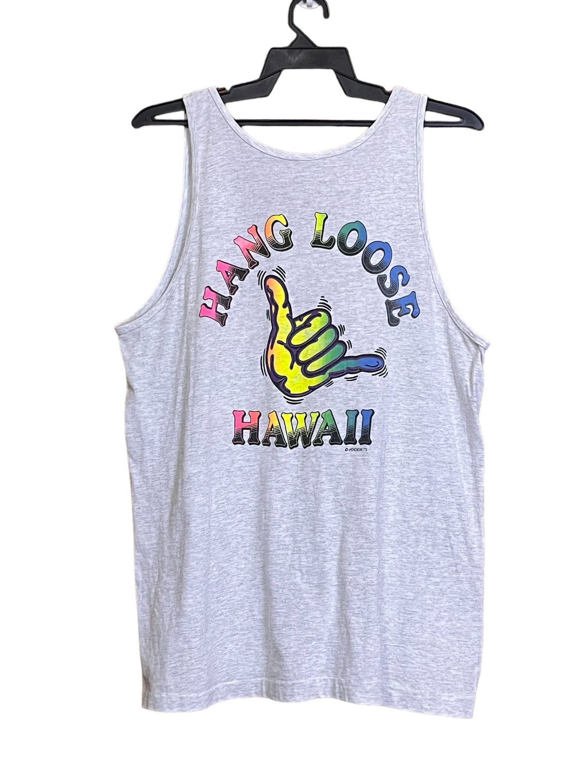 Vintage VINTAGE 90s HAWAII HANG LOOSE SLEEVELESS SHIRT Size US L / EU 52-54 / 3 - 1 Thumbnail
