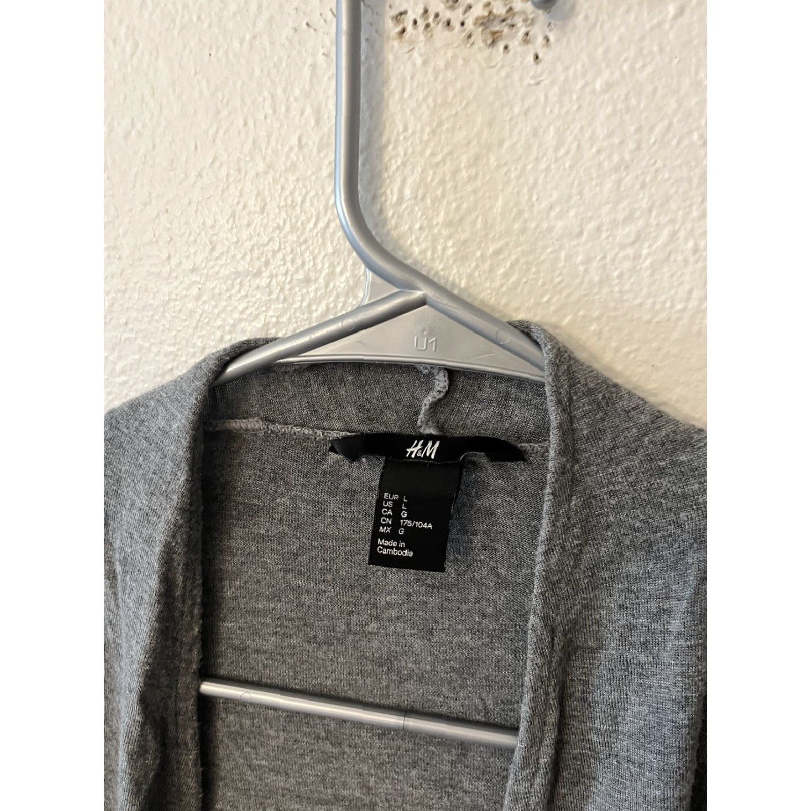 H&M H&M Cardigan Sweater Open Front Knit Large L Womens Gray Size L / US 10 / IT 46 - 3 Thumbnail