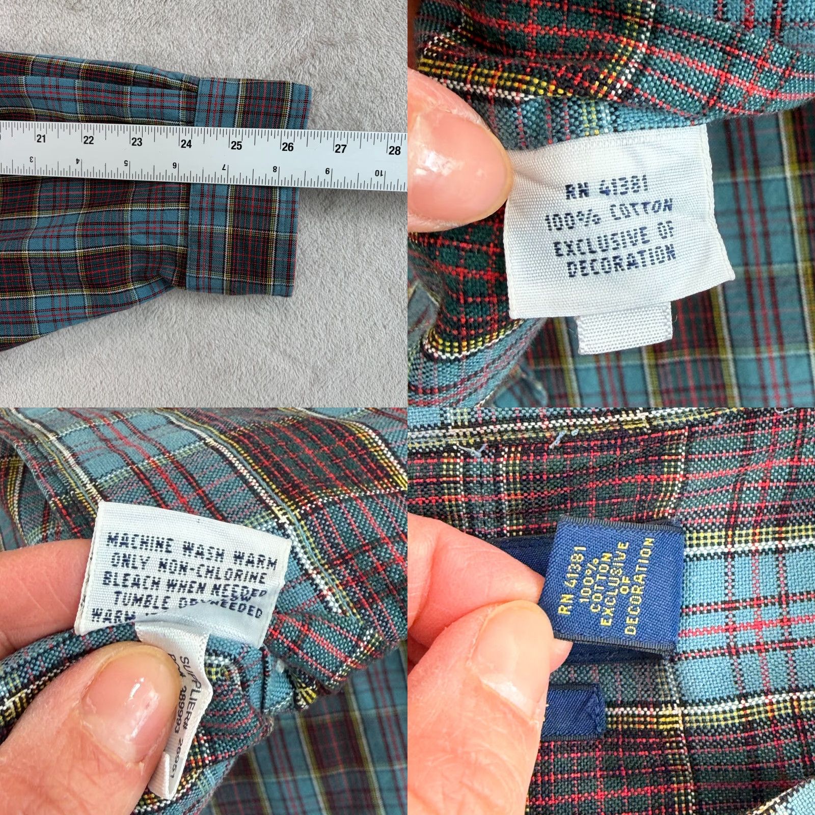 Polo Ralph Lauren Polo Ralph Lauren Oxford Classic Fit Shirt Men 2XB Big Multicolor Plaid OCBD Pony Size US XXL / EU 58 / 5 - 8 Thumbnail