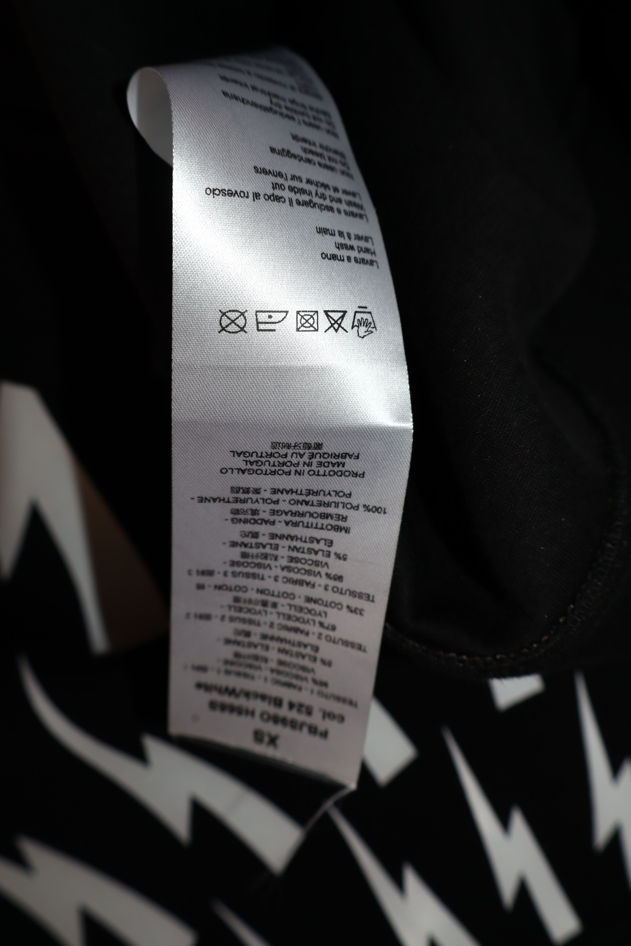 Neil Barrett Lightning bolt neoprene sweatshirt Size US XS / EU 42 / 0 - 6 Thumbnail