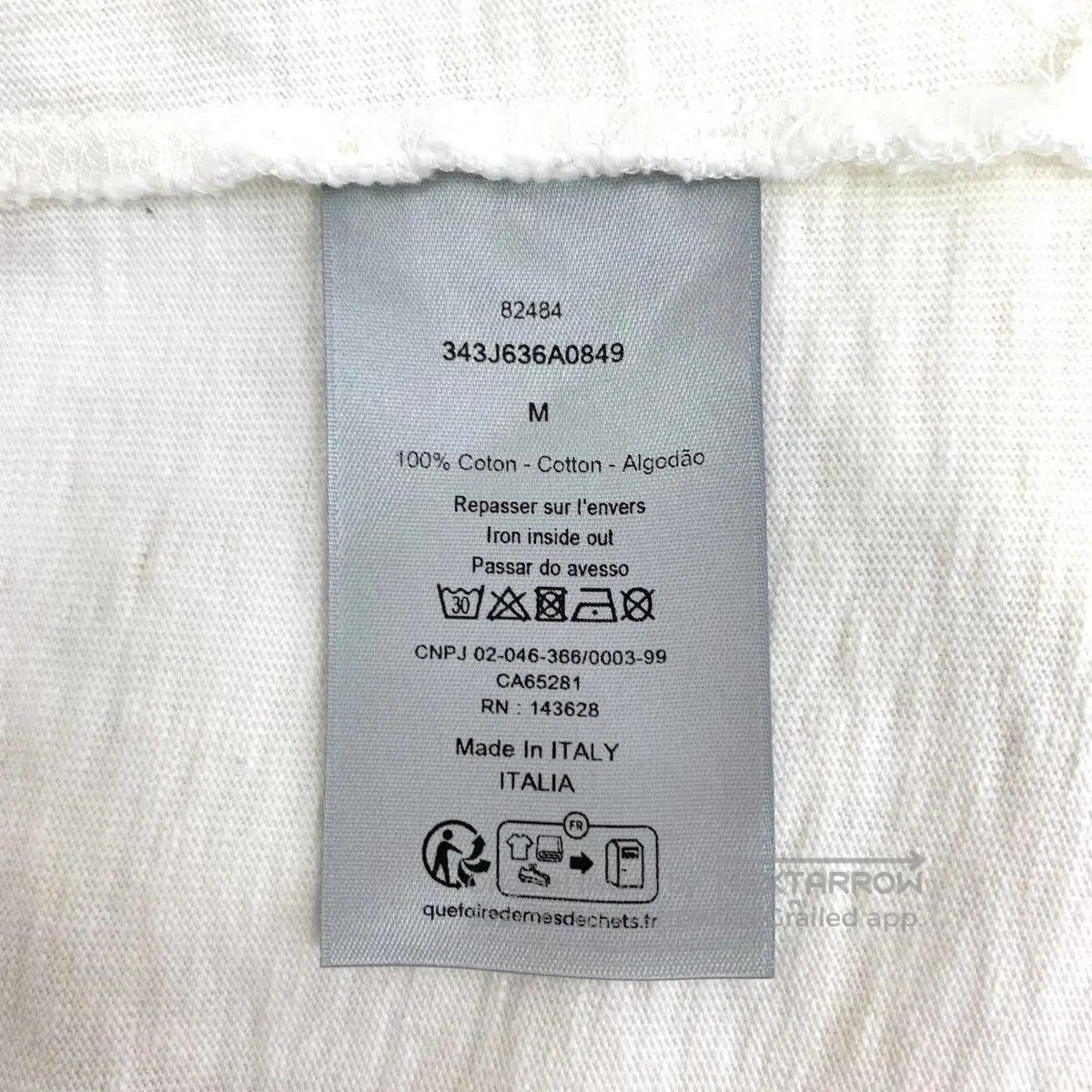 Dior White Distressed Short. Size US M / EU 48-50 / 2 - 8 Thumbnail