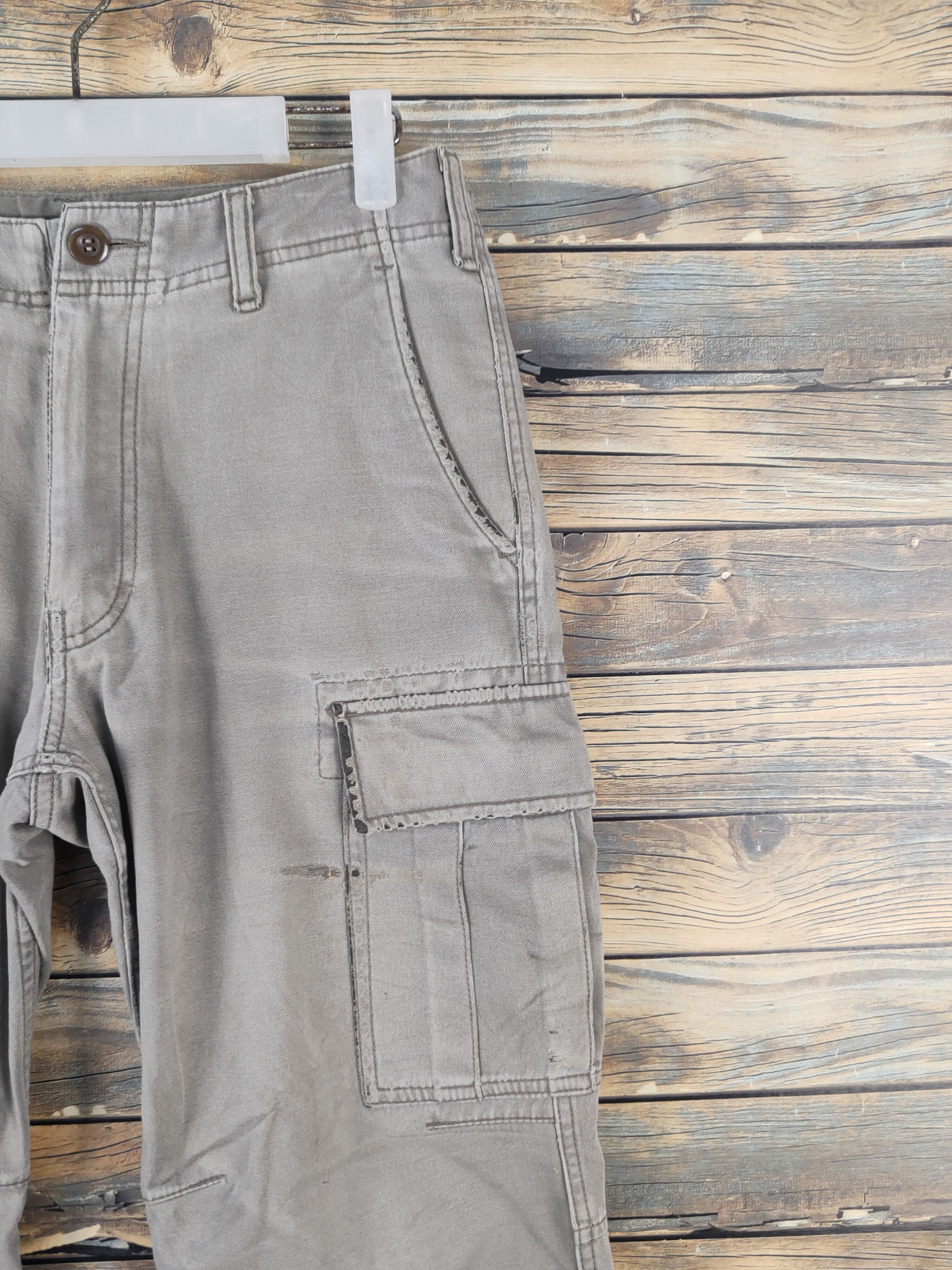Japanese Brand Uniqlo Gray Multipocket Tactical Cargo Pants #W1575 Size US 29 - 7 Thumbnail