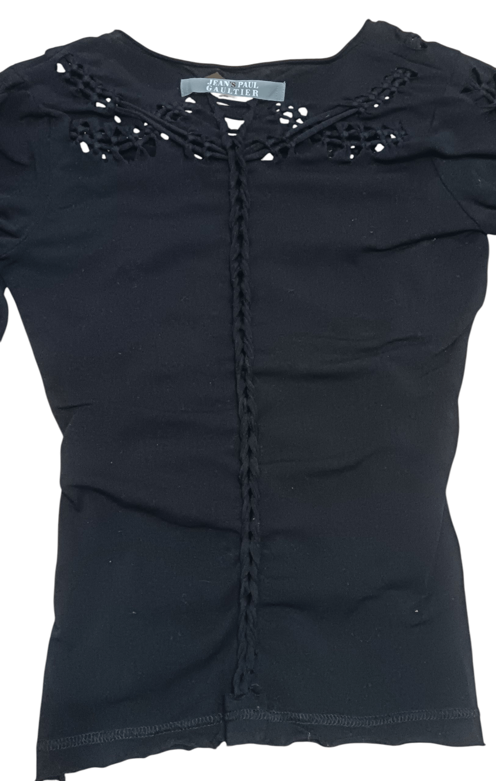 Jean Paul Gaultier JEAN PAUL GAULTIER PERFORATED BRAIDED PUNK SHIRT Size S / US 4 / IT 40 - 6 Thumbnail