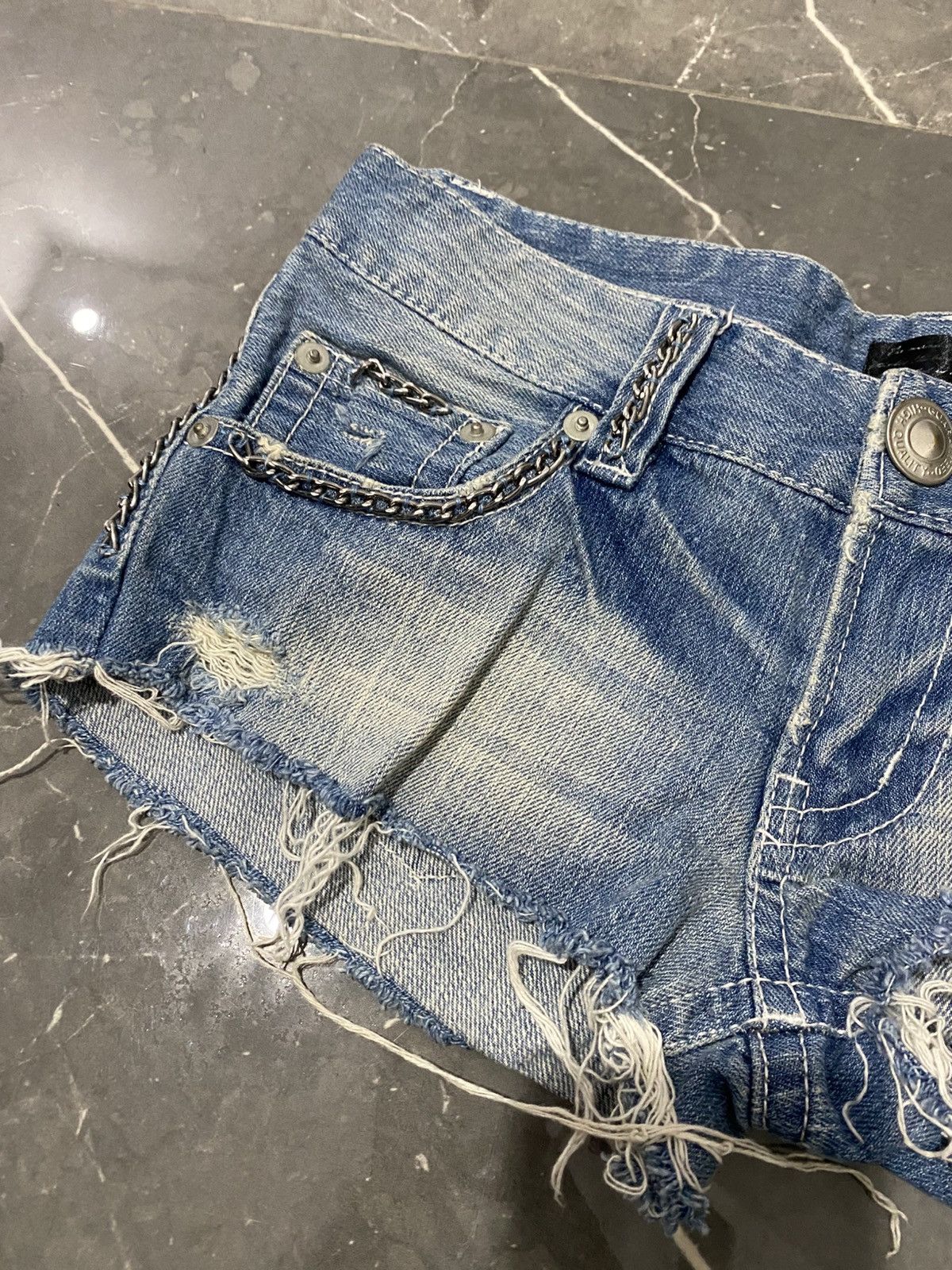 If Six Was Nine Japanese denim short chains ifsix lgb kmrii styled Size 29" - 3 Thumbnail