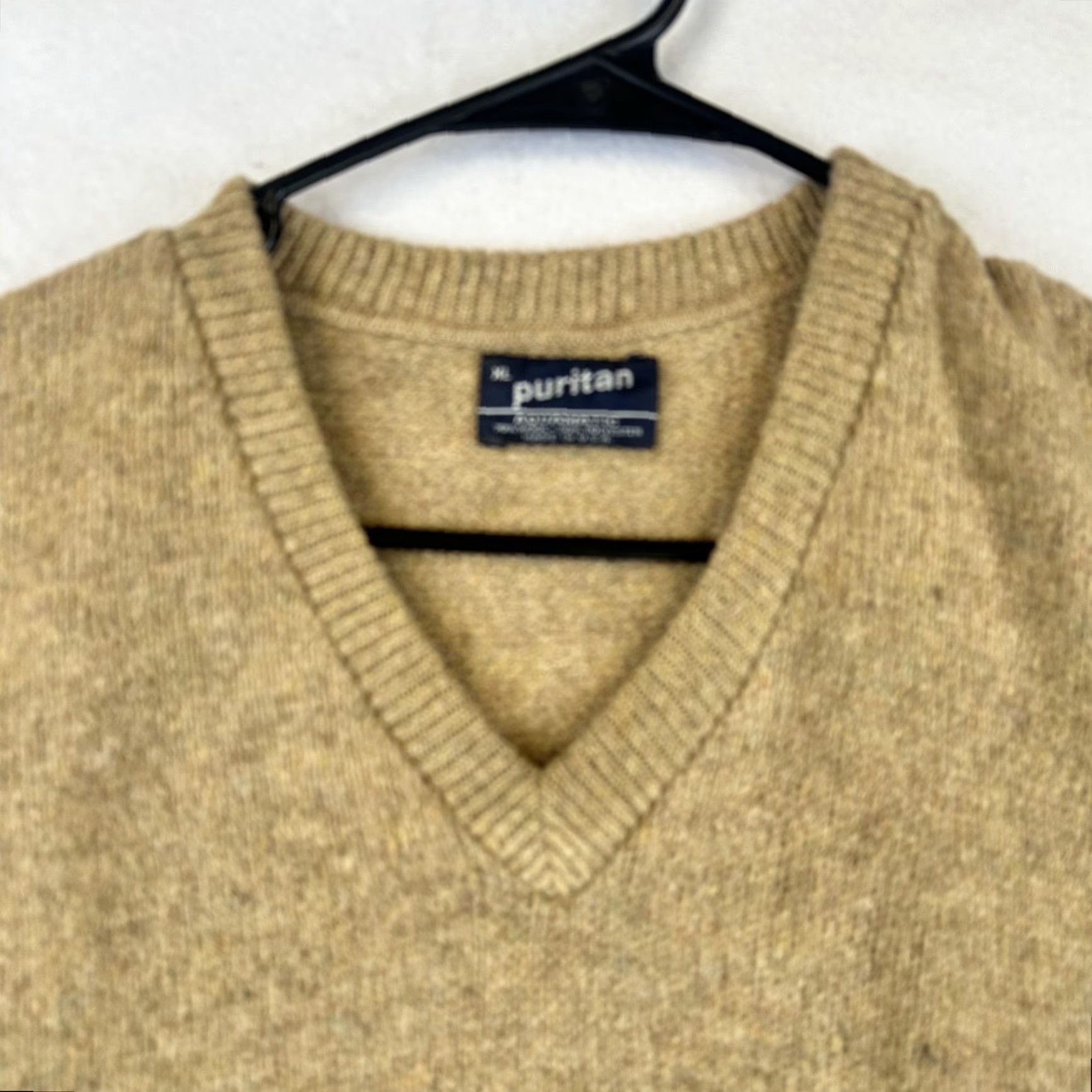Vintage VINTAGE Puritan Sweater Vest Mens XL Brown Beige Wool Blend Pullover USA 90s Size US XL / EU 56 / 4 - 3 Thumbnail