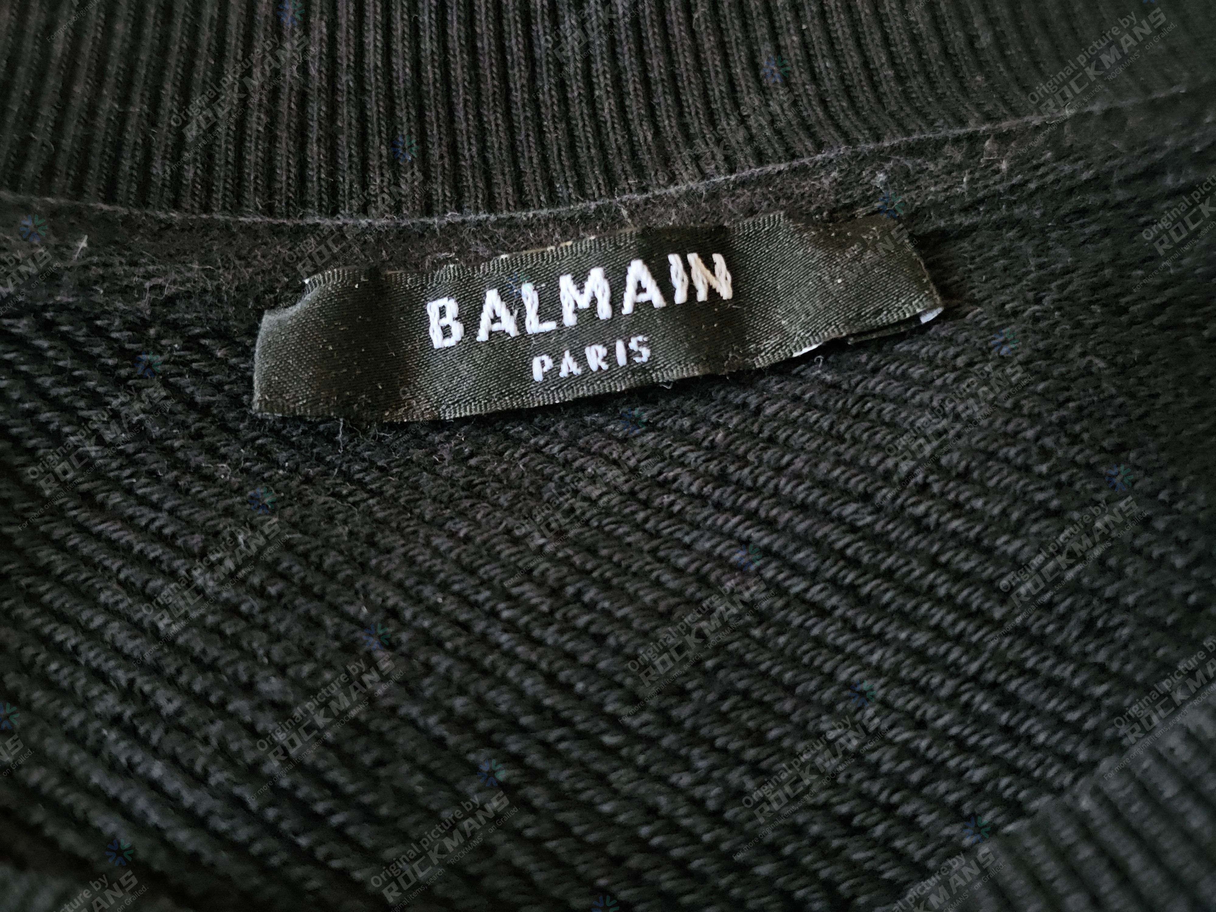 Balmain BALMAIN Printed Logo sweatshirt Men Size L Size US M / EU 48-50 / 2 - 4 Thumbnail