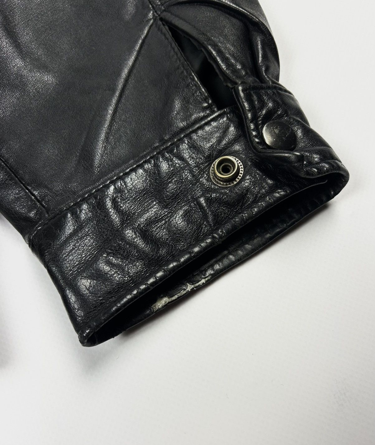 Avirex × Belstaff × Harley Davidson Vintage Leather Bomber Jacket Frey made in Korea Size US XL / EU 56 / 4 - 14 Thumbnail