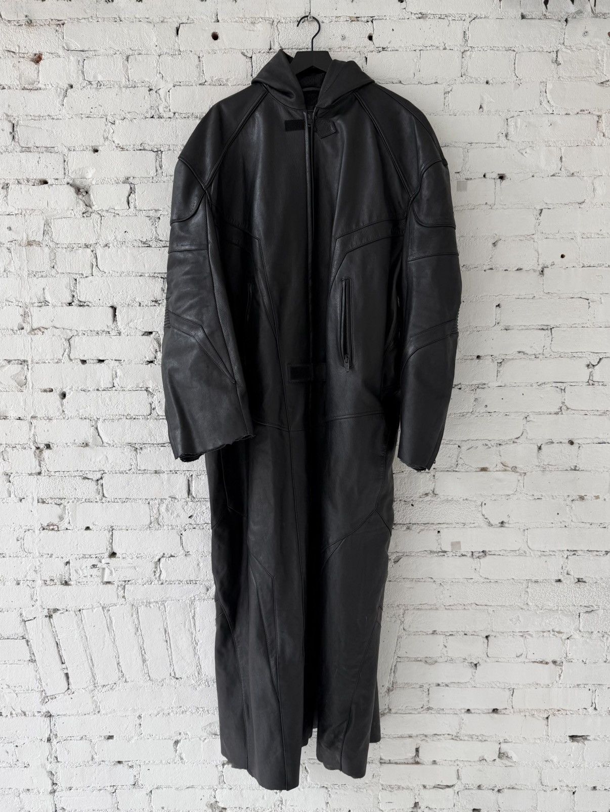 Balenciaga BALENCIAGA LEATHER MOTO TRENCH Size US L / EU 52-54 / 3 - 1 Thumbnail
