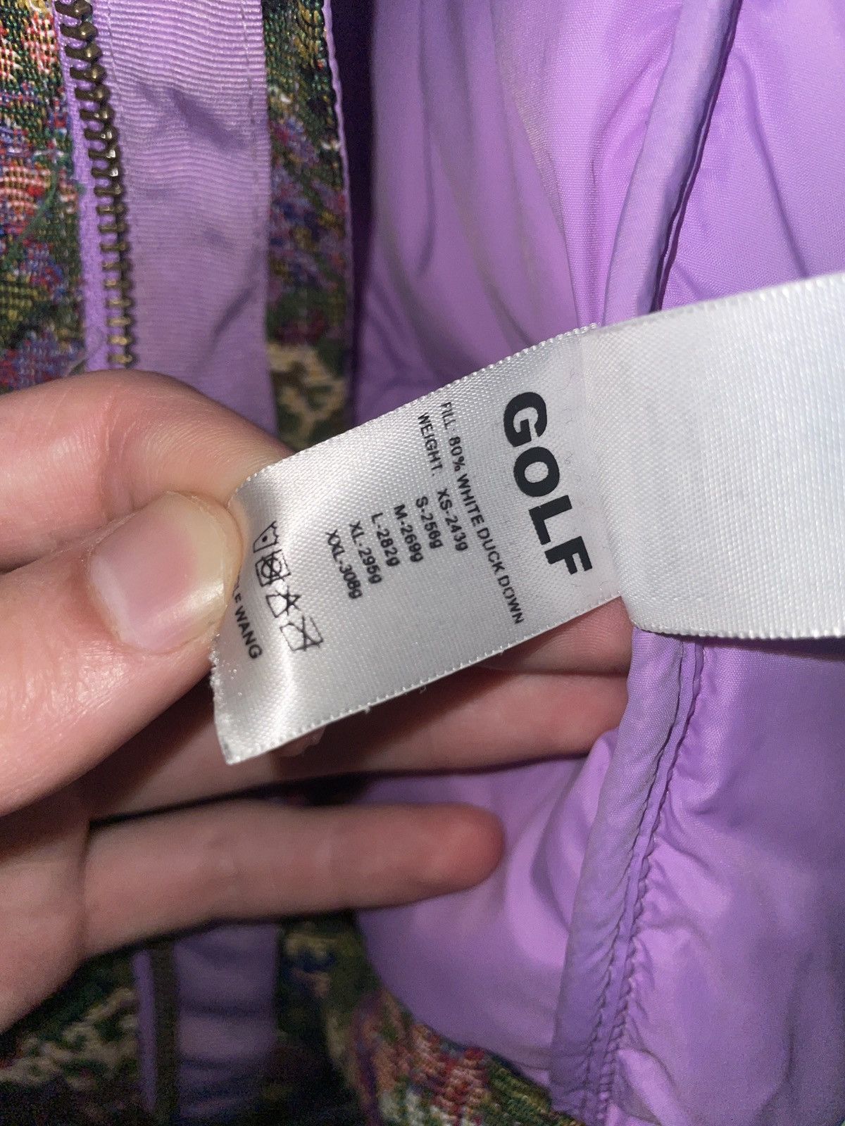 Golf Wang Purple Floral Golf Wang Puffer (Small) Size US S / EU 44-46 / 1 - 5 Thumbnail