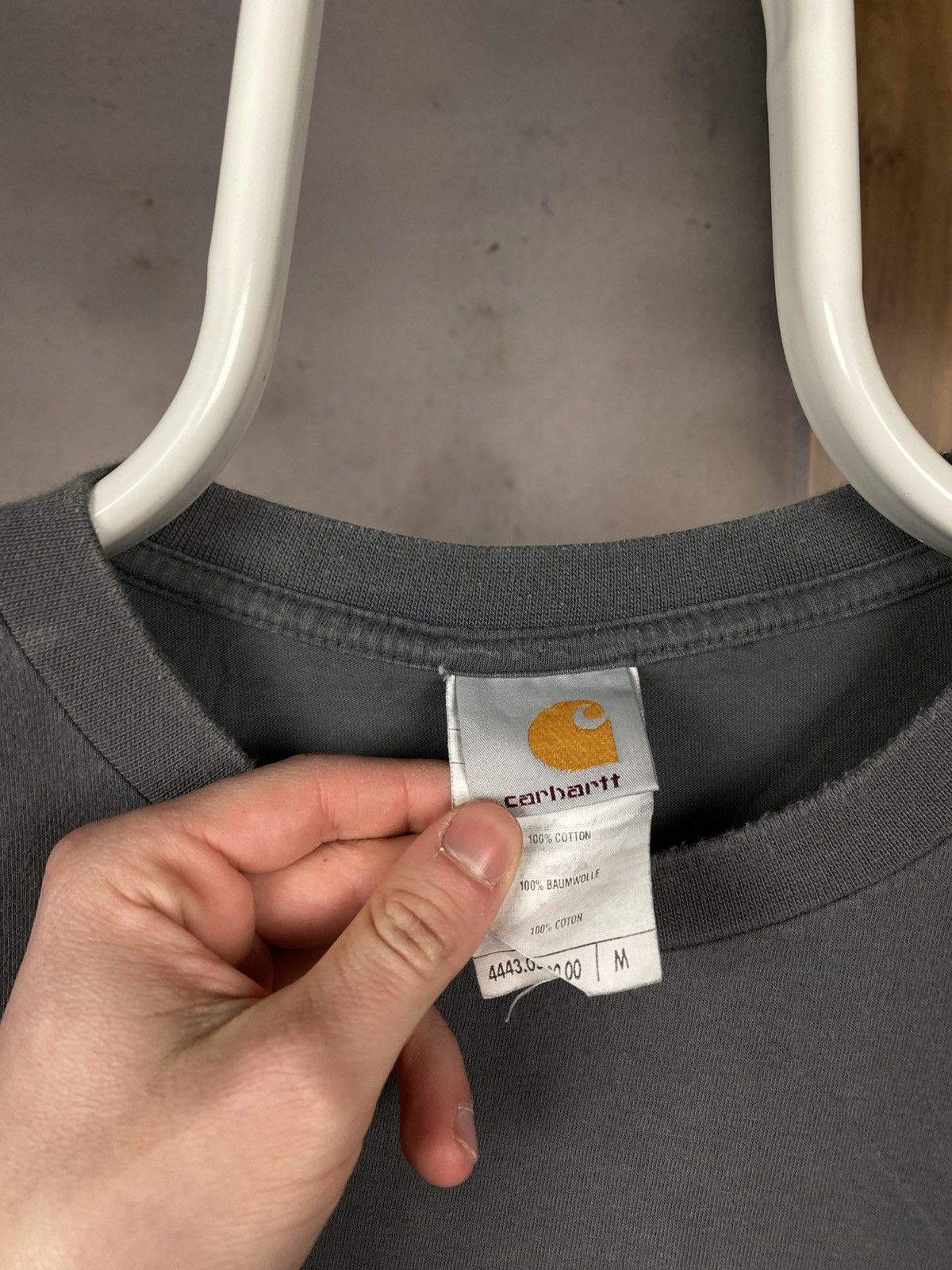 Carhartt 🔥Vintage 90s Sweatshirt Long Sleeve Carhartt Big Logo Tee🔥 Size US M / EU 48-50 / 2 - 13 Thumbnail