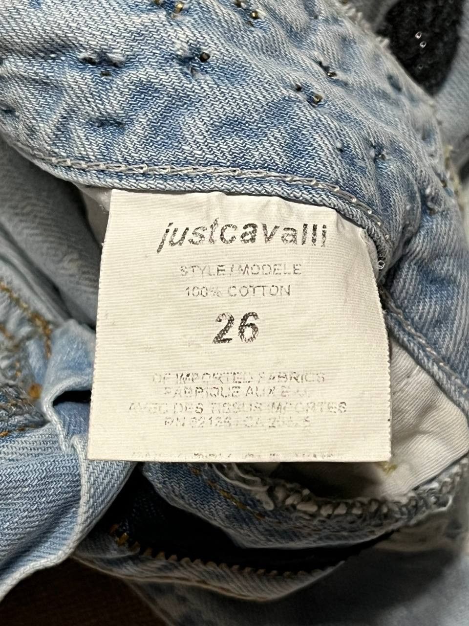 Just Cavalli Roberto Just Cavalli Women`s Short Denim Logo Print Size 26" / US 2 / IT 38 - 13 Thumbnail