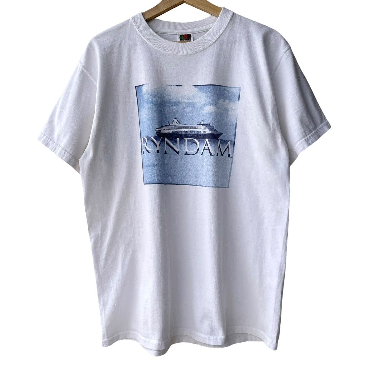 Fruit Of The Loom Cruise SS Ryndam Ocean Line Vintage 1990s Photo Tee Size US L / EU 52-54 / 3 - 1 Thumbnail