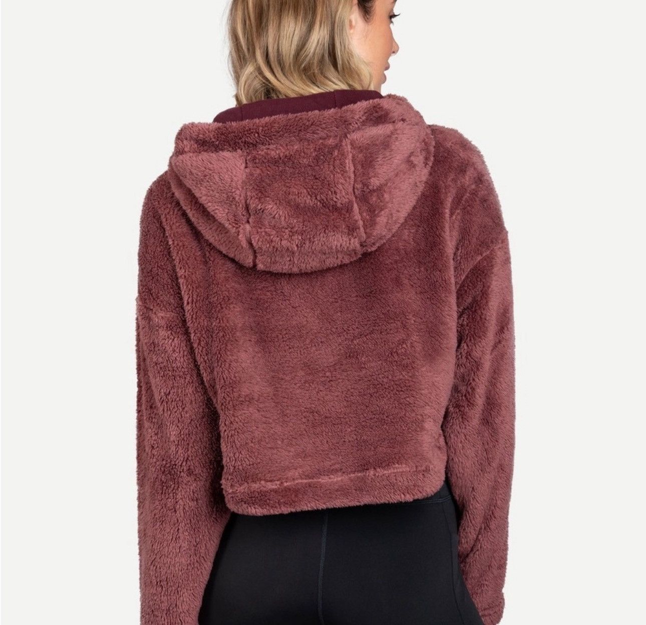 Other Lole Women’s Yana Sherpa Beige Cropped Hoodie Sz L Size L / US 10 / IT 46 - 16 Thumbnail