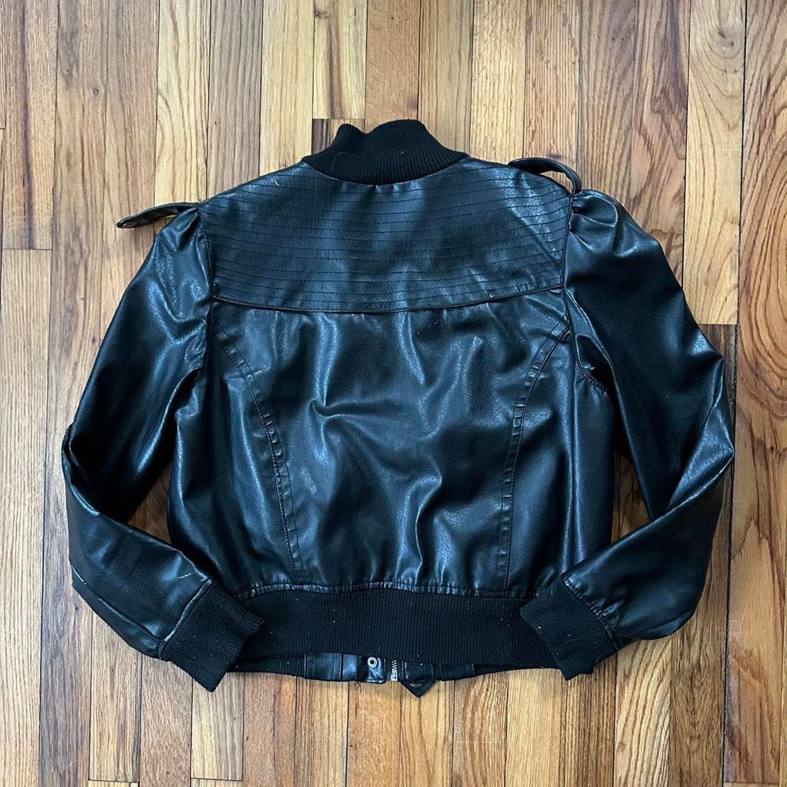 Bcbgmaxazria Miley Cyrus Max Azria Faux Leather Jacket Full Zip size XL Size XL / US 12-14 / IT 48-50 - 7 Thumbnail