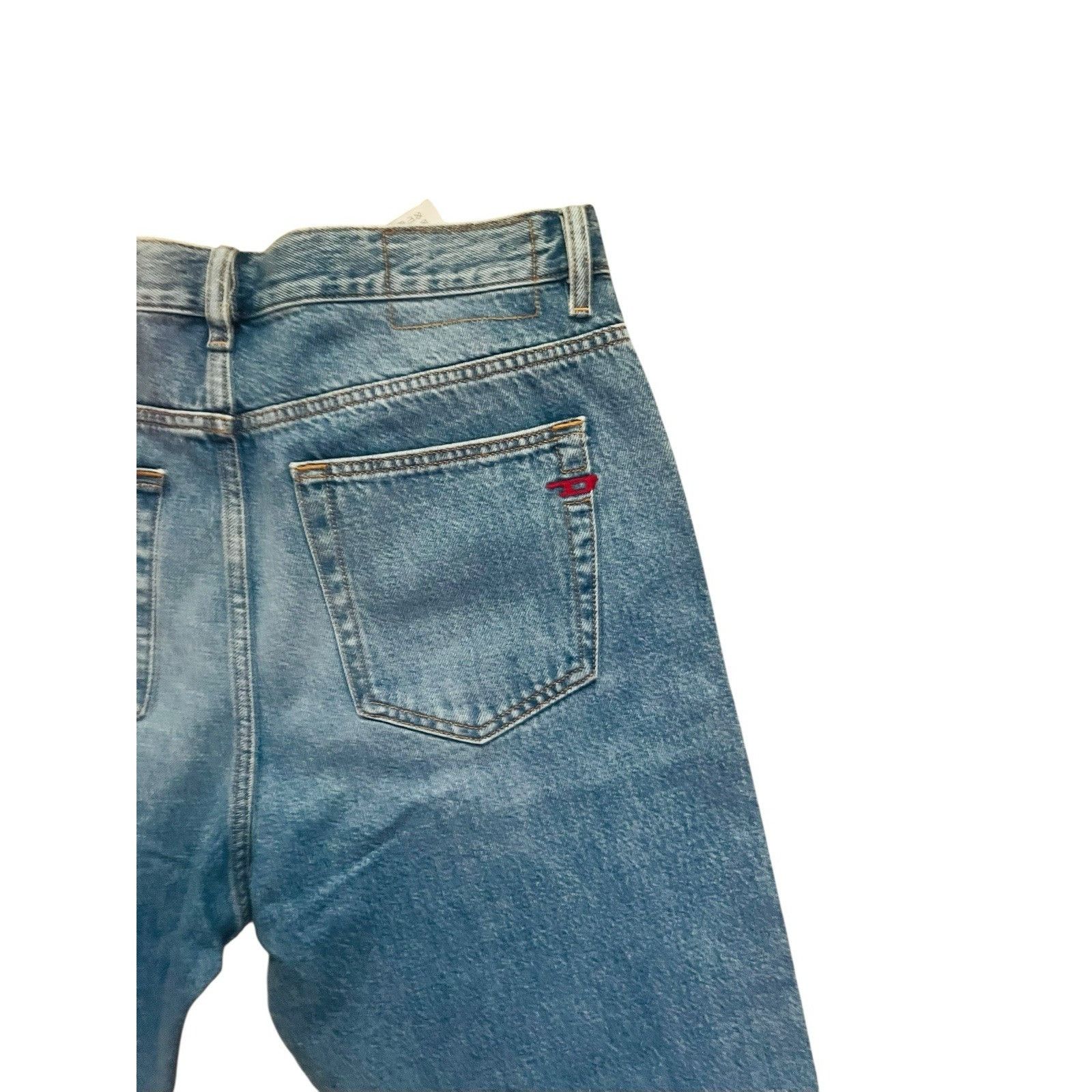Diesel Diesel Mens Viker Straight Jeans 09C15 Blue $225 Size 34/30 Size US 34 / EU 50 - 5 Thumbnail