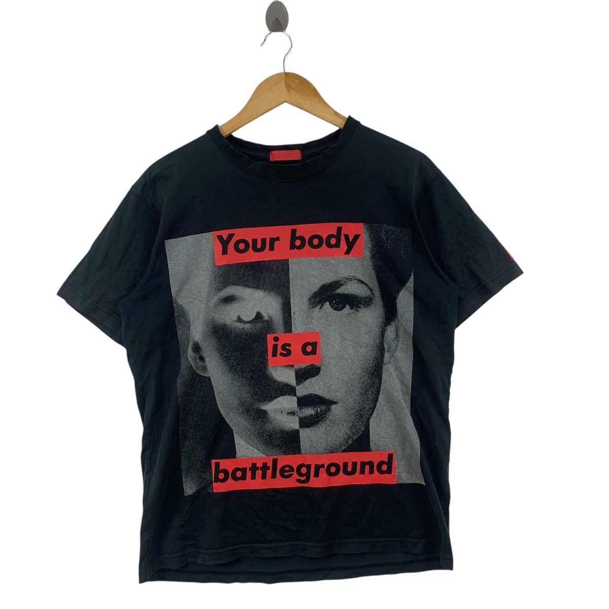 Barbara Kruger Vintage BARBARA KRUGER Your Body Is Battleground Tee Shirt Size US M / EU 48-50 / 2 - 4 Thumbnail