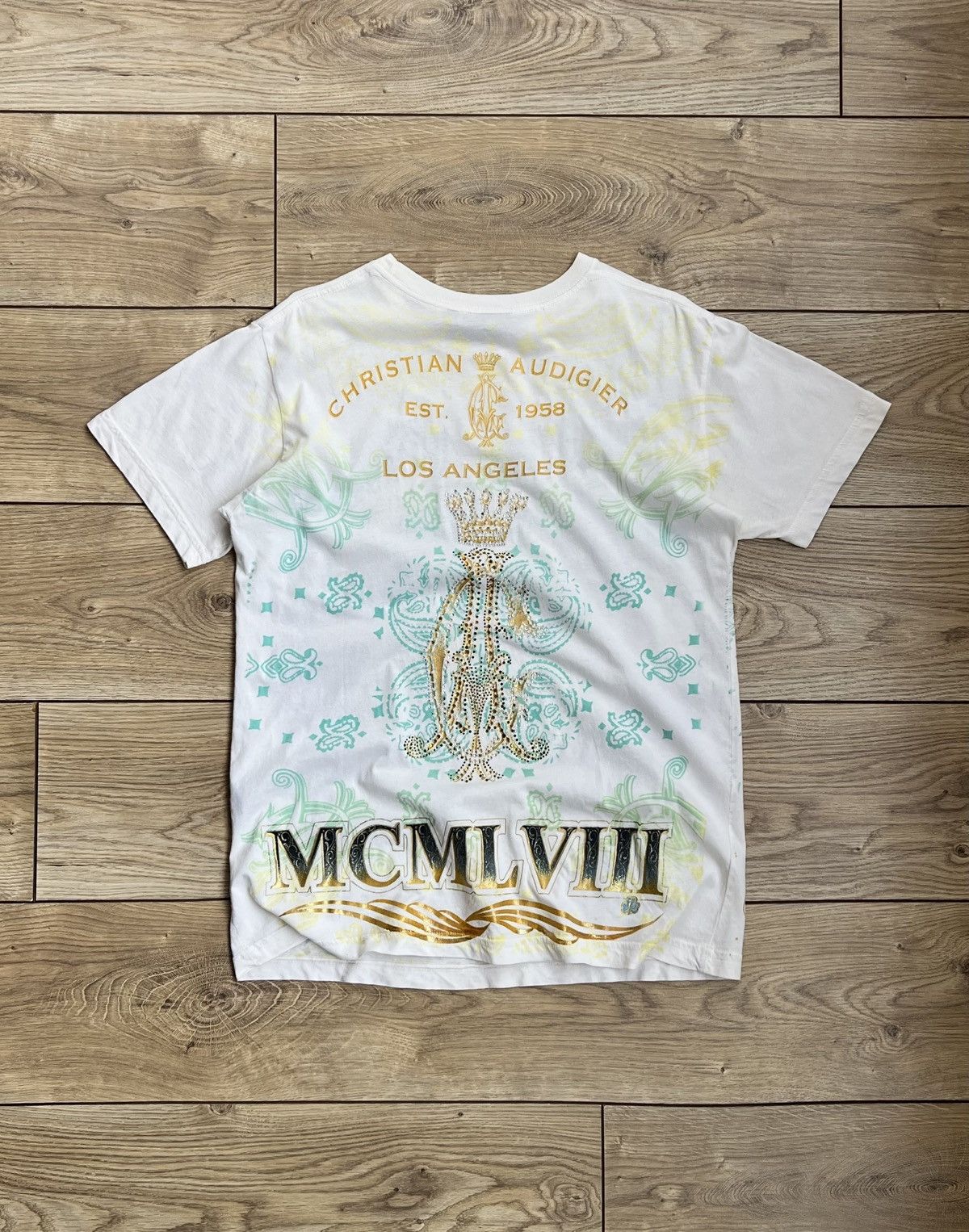 Christian Audigier Vintage Y2K Ed Hardy by Christian Audigier T-Shirt Size US M / EU 48-50 / 2 - 3 Thumbnail