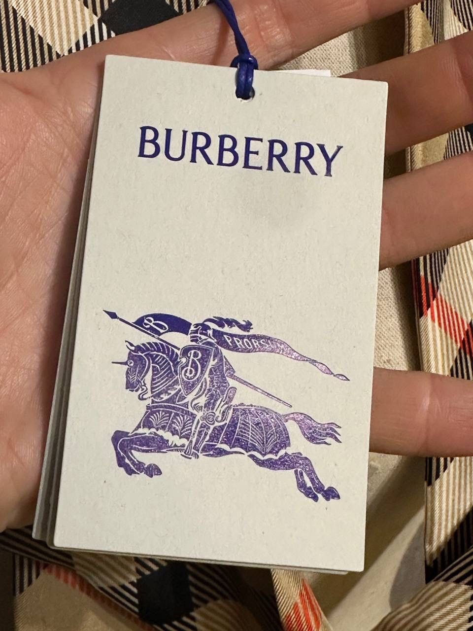 Burberry Burberry Silk Scarf Nova Check Slim Logo Print New 100% Auth Size ONE SIZE - 8 Thumbnail