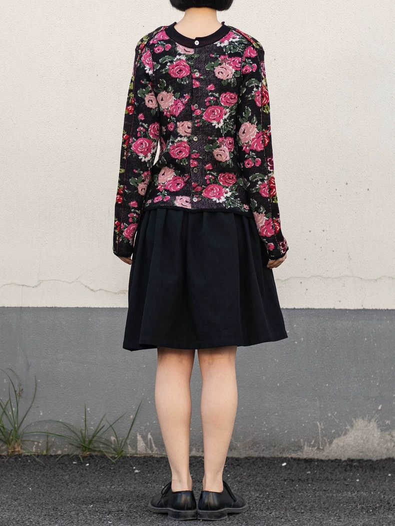 Comme des Garcons Comme Des Garcons Two-sided flower stitching sweater Size S / US 4 / IT 40 - 4 Thumbnail