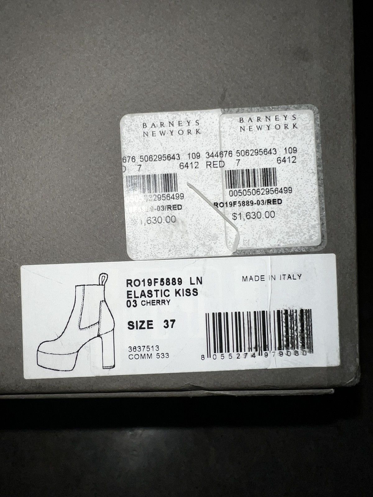 Rick Owens RICK OWENS RED KISS BOOTS Size US 7 / IT 37 - 7 Thumbnail
