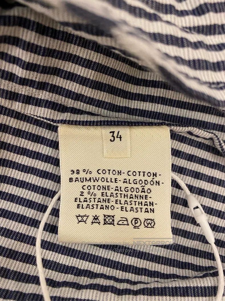 Hermes Hermes Striped Lapel Casual Beach Jacket Coat, Blue-Grey Size XXS / US 00 / IT 34 - 5 Thumbnail
