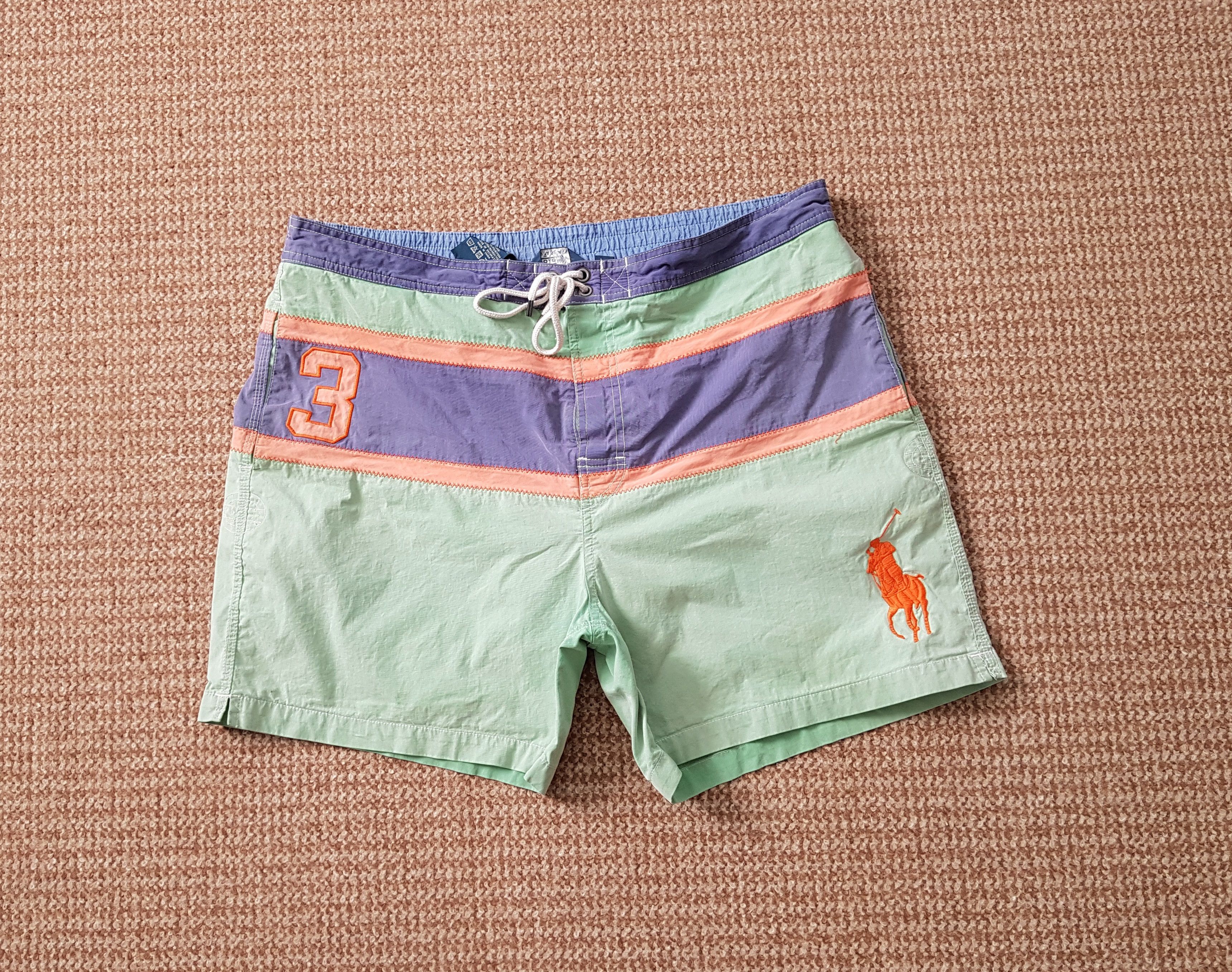 Polo Ralph Lauren Vintage Polo Ralph Lauren #3 Big Pony Swim Shorts sz XXL Size US 38 / EU 54 - 1 Thumbnail